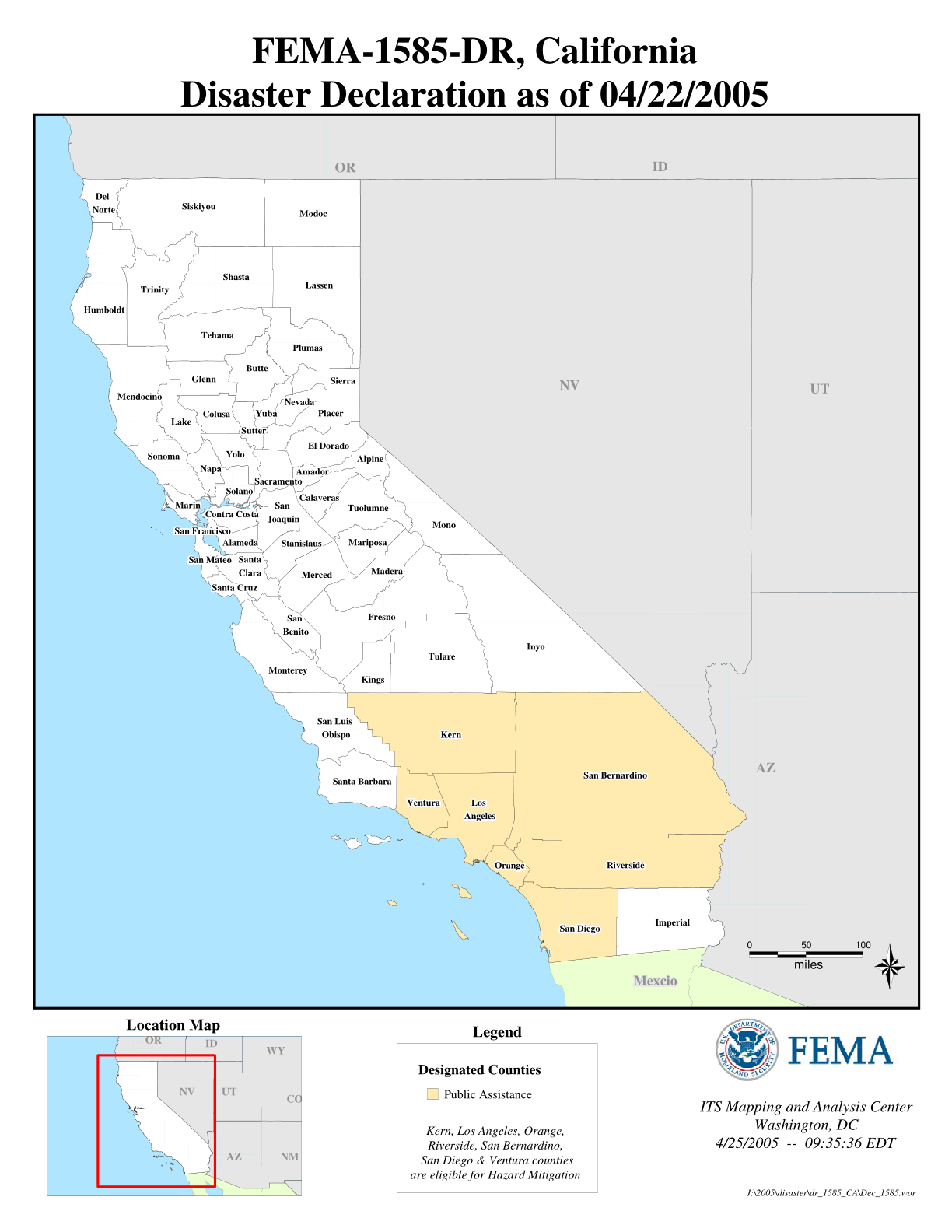 Map of California