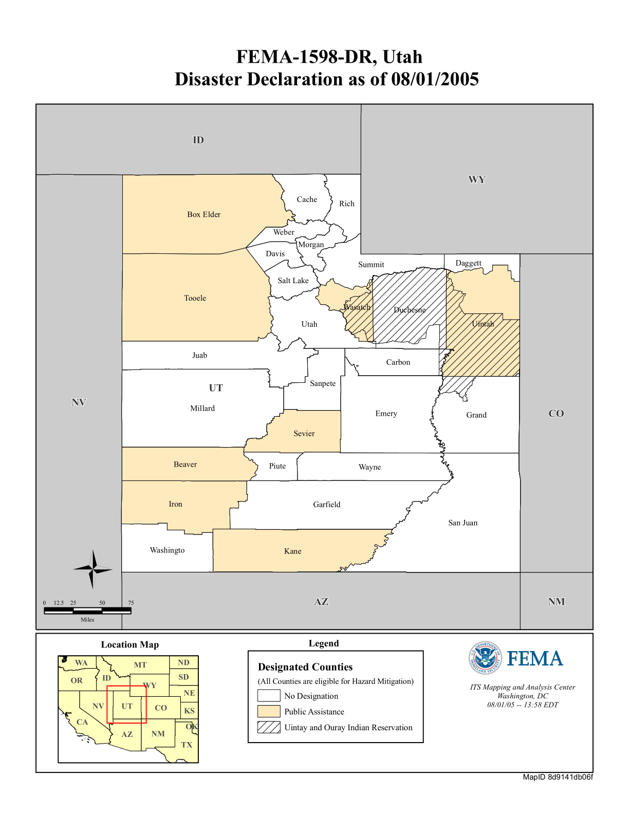 Utah Flood And Landslide (DR1598UT) FEMA.gov