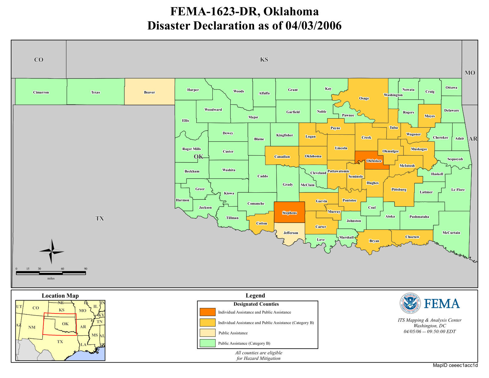 Oklahoma Severe Wildfire Threat (DR-1623-OK) | FEMA.gov