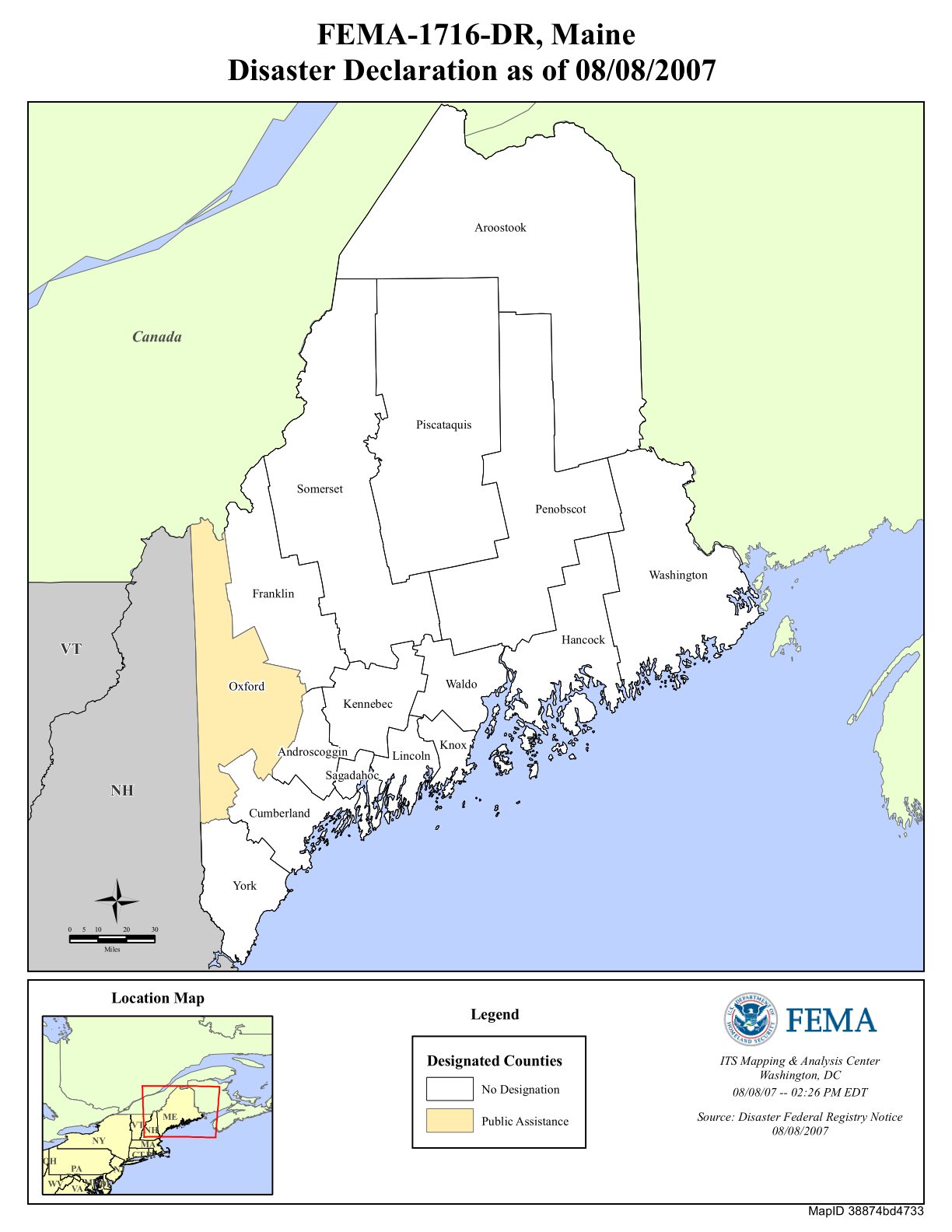 Map of Maine