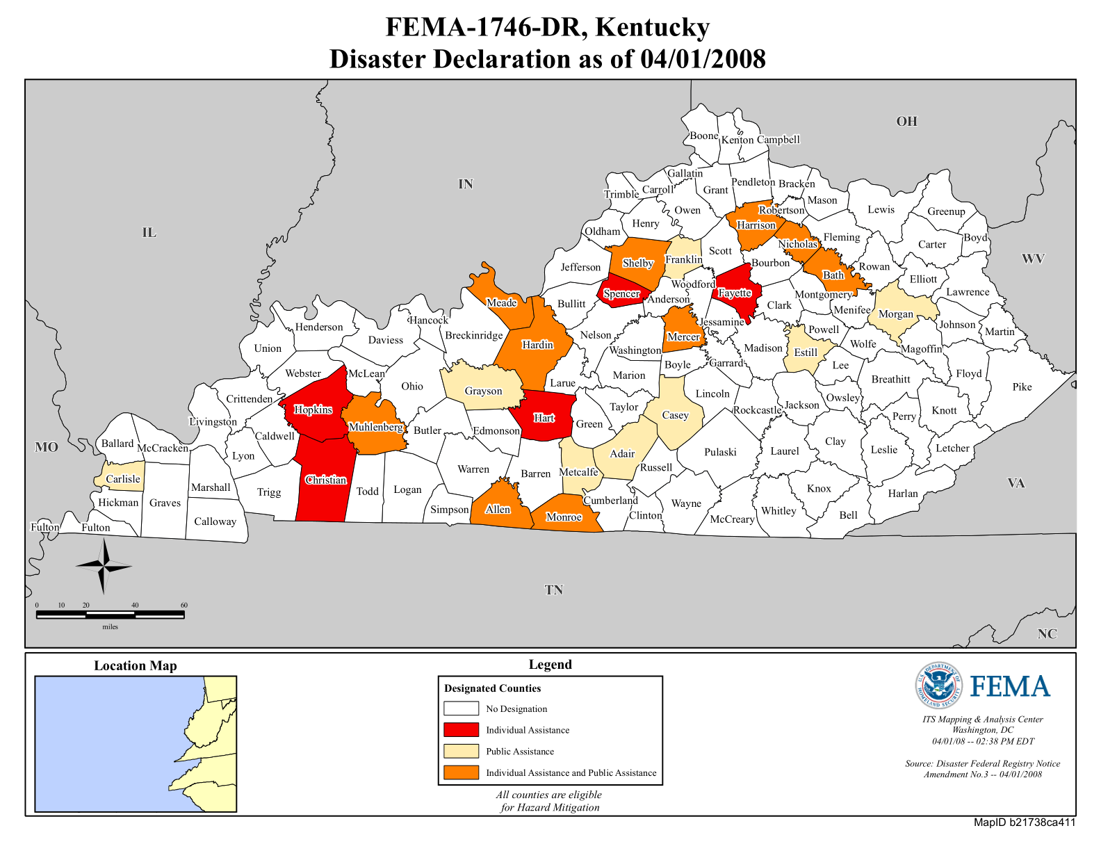 Map Of Kentucky Tornado Damage World Map