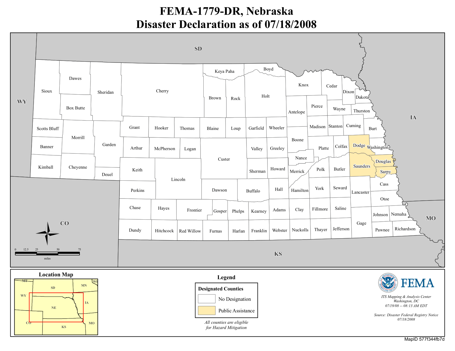 Nebraska Severe Storms, Straight-line Winds, And Flooding (DR-1779-NE ...