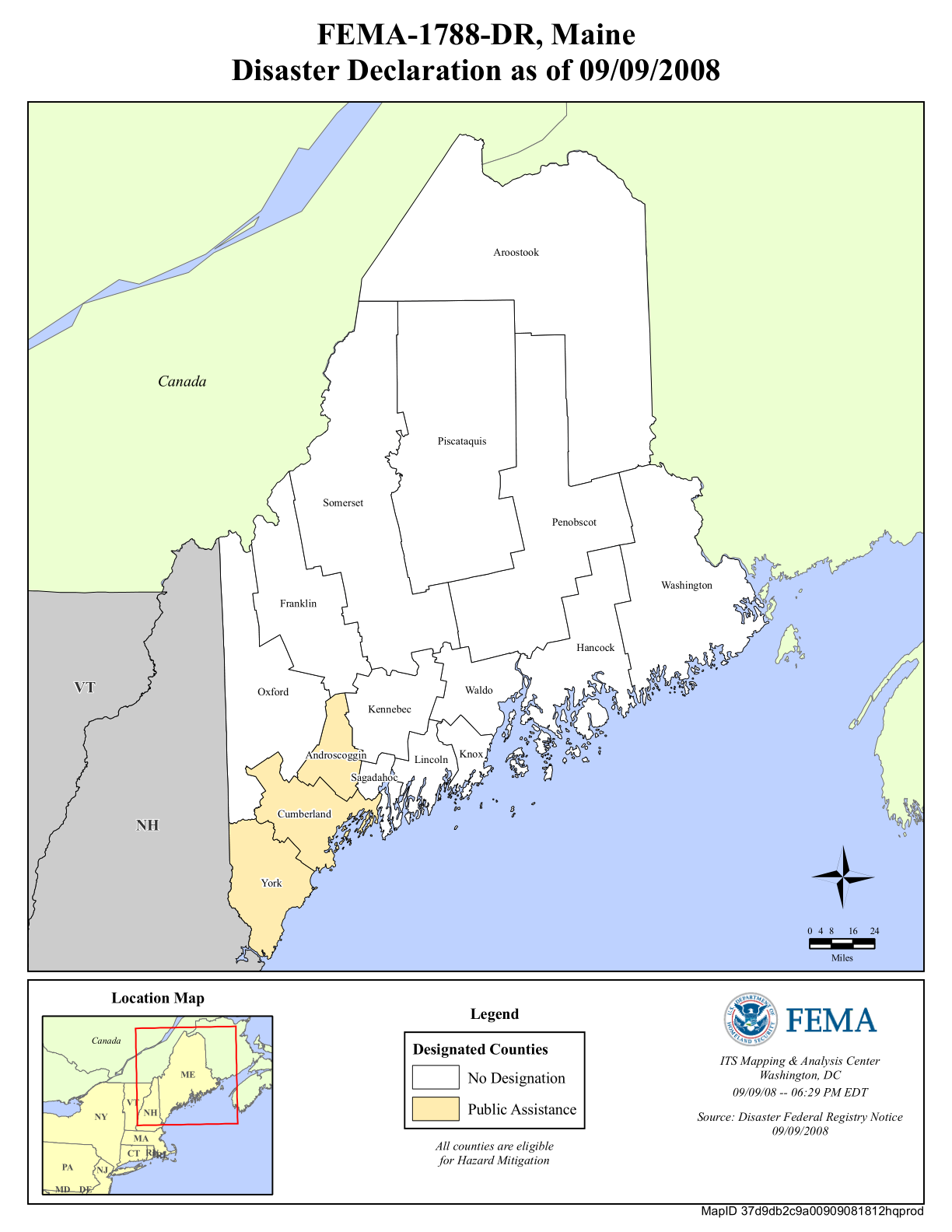 Map of Maine