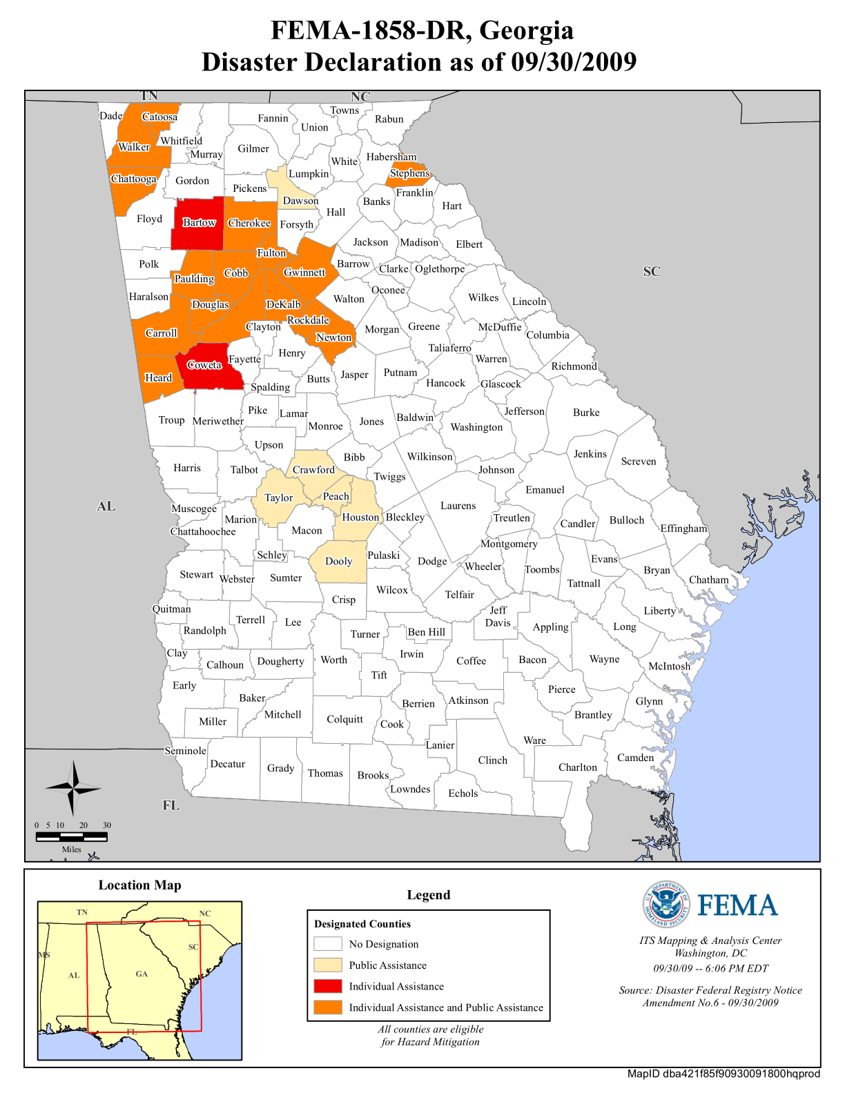 Map of Georgia