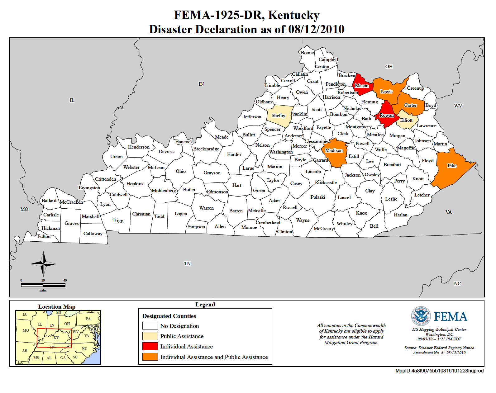 Kentucky Severe Storms, Flooding, And Mudslides (DR-1925-KY) | FEMA.gov