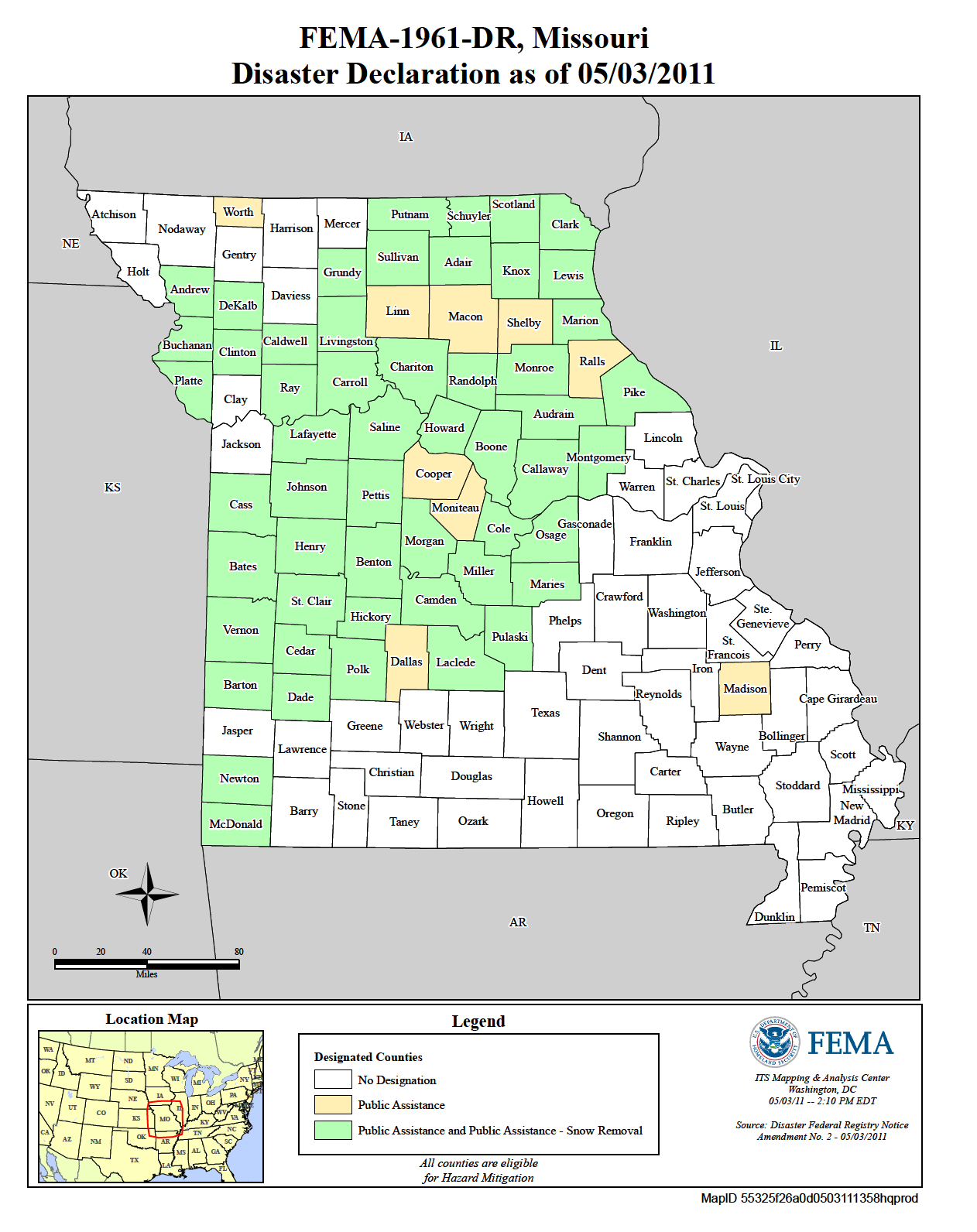 Missouri Severe Winter Storm And Snowstorm (DR-1961-MO) | FEMA.gov