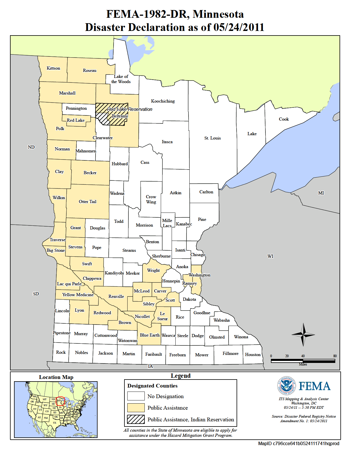 Map of Minnesota