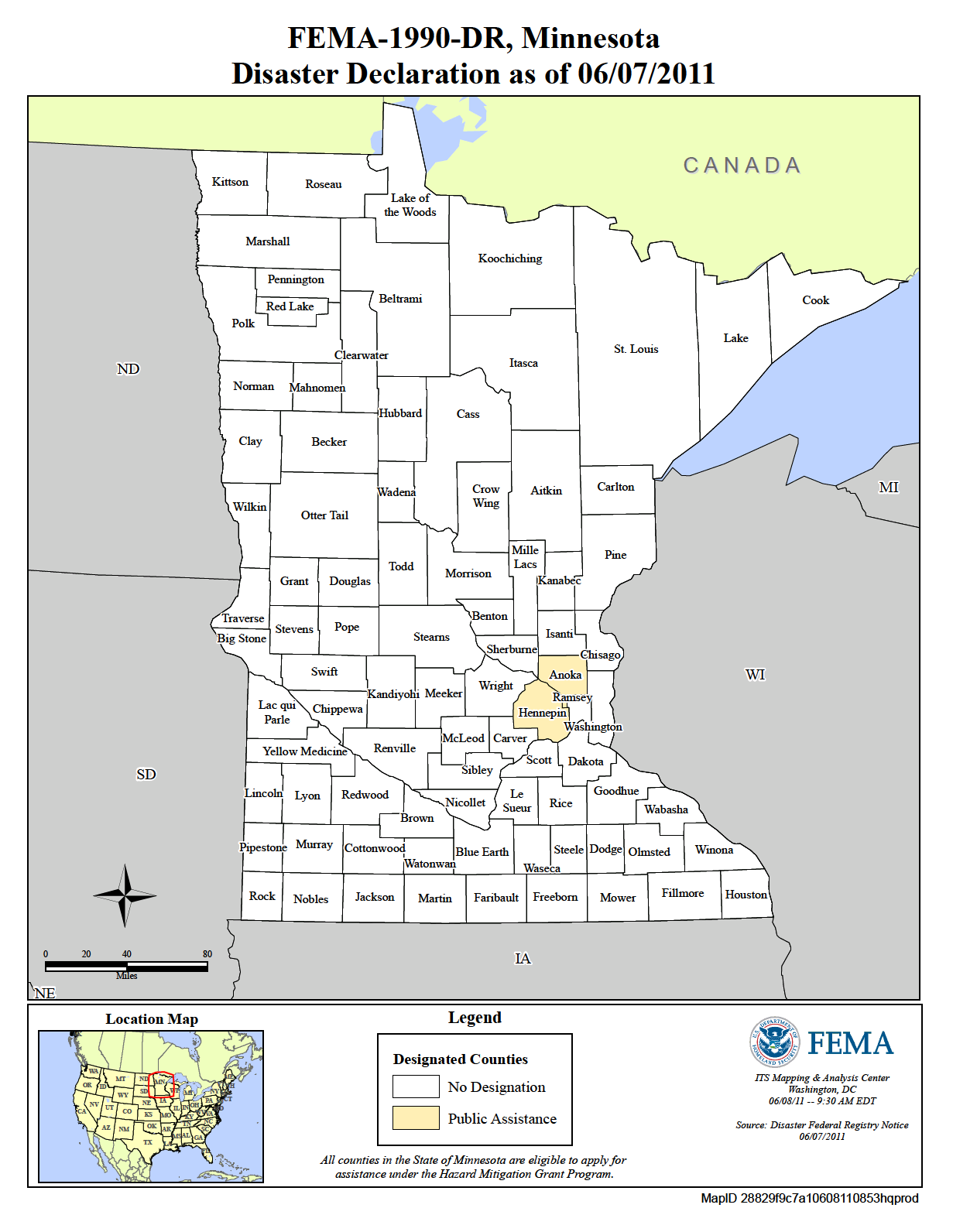 Map of Minnesota