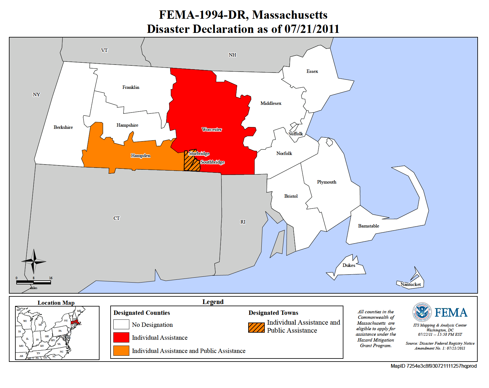 Map of Massachusetts