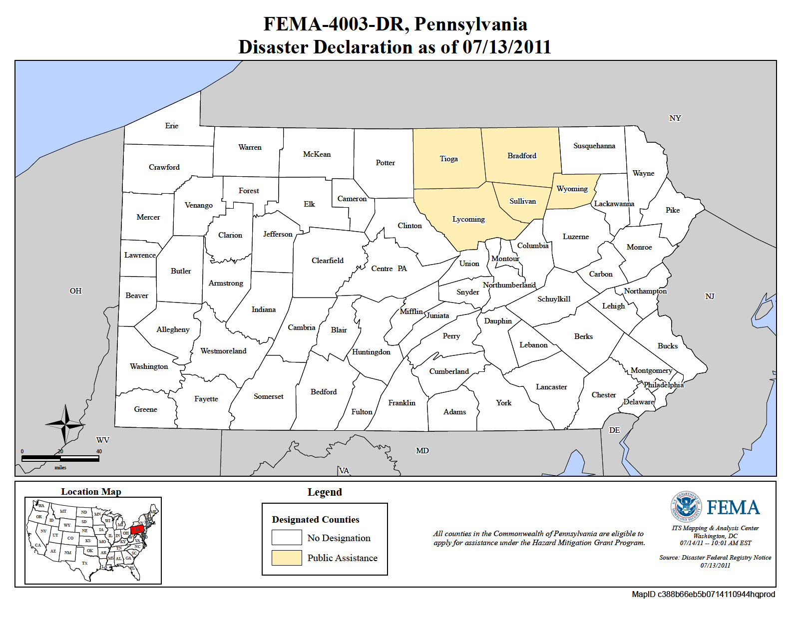 Pennsylvania Severe Storms and Flooding (DR4003) FEMA.gov