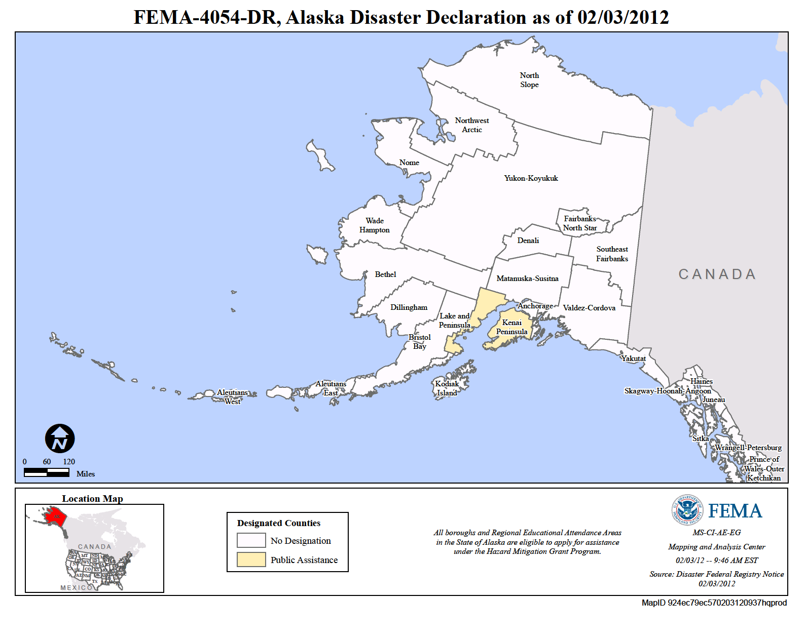 Map of Alaska