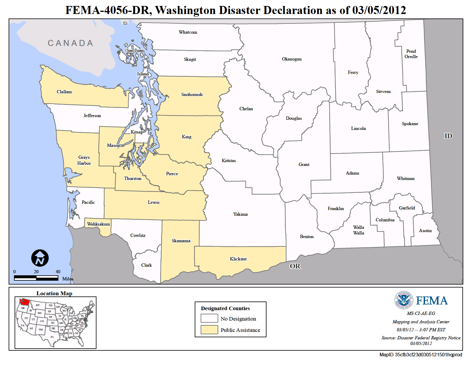 Washington Severe Winter Storm, Flooding, Landslides, And Mudslides (DR ...