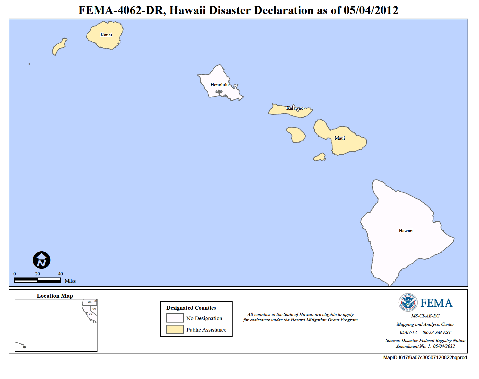 Hawaii Severe Storms, Flooding, And Landslides (DR4062HI) FEMA.gov