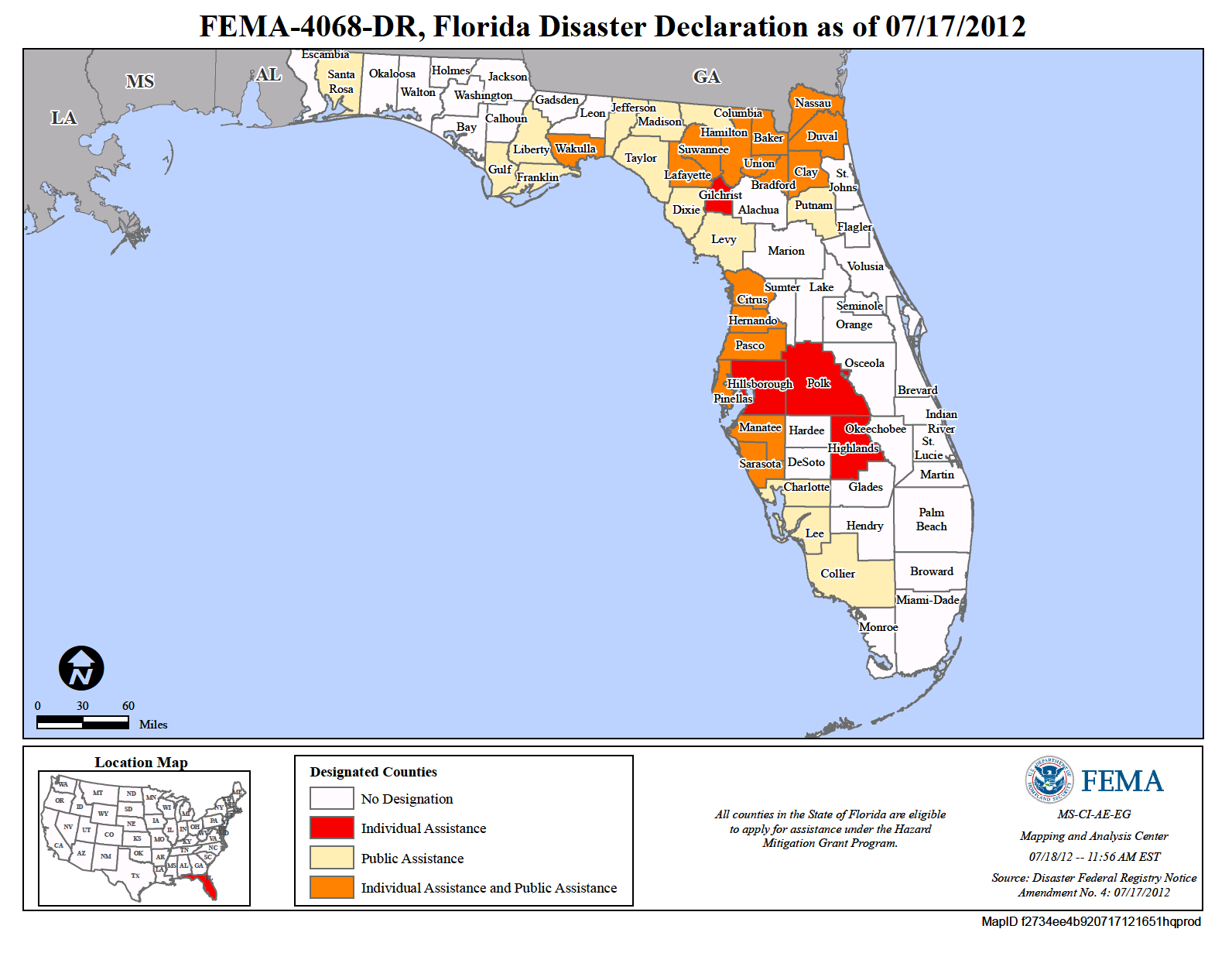 Florida Tropical Storm Debby DR 4068 FEMA gov