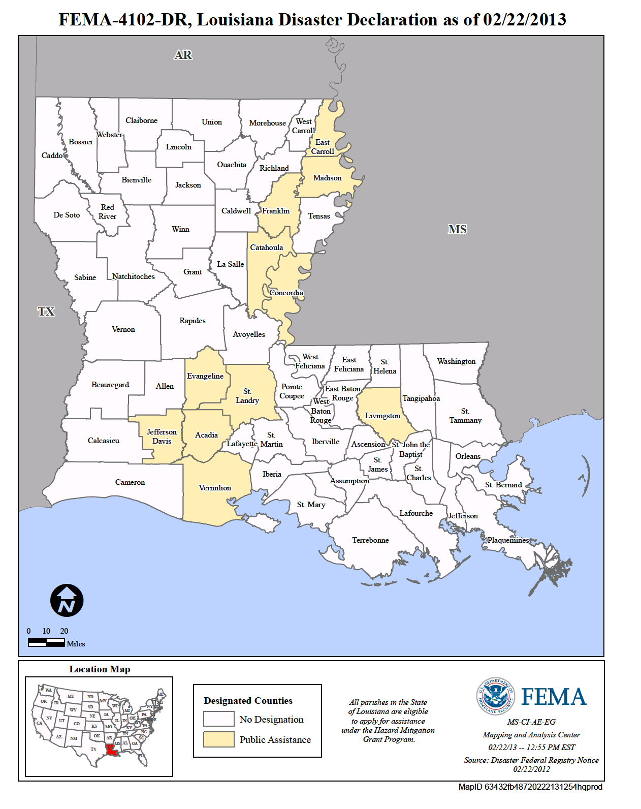 Louisiana Severe Storms And Flooding (DR4102LA) FEMA.gov