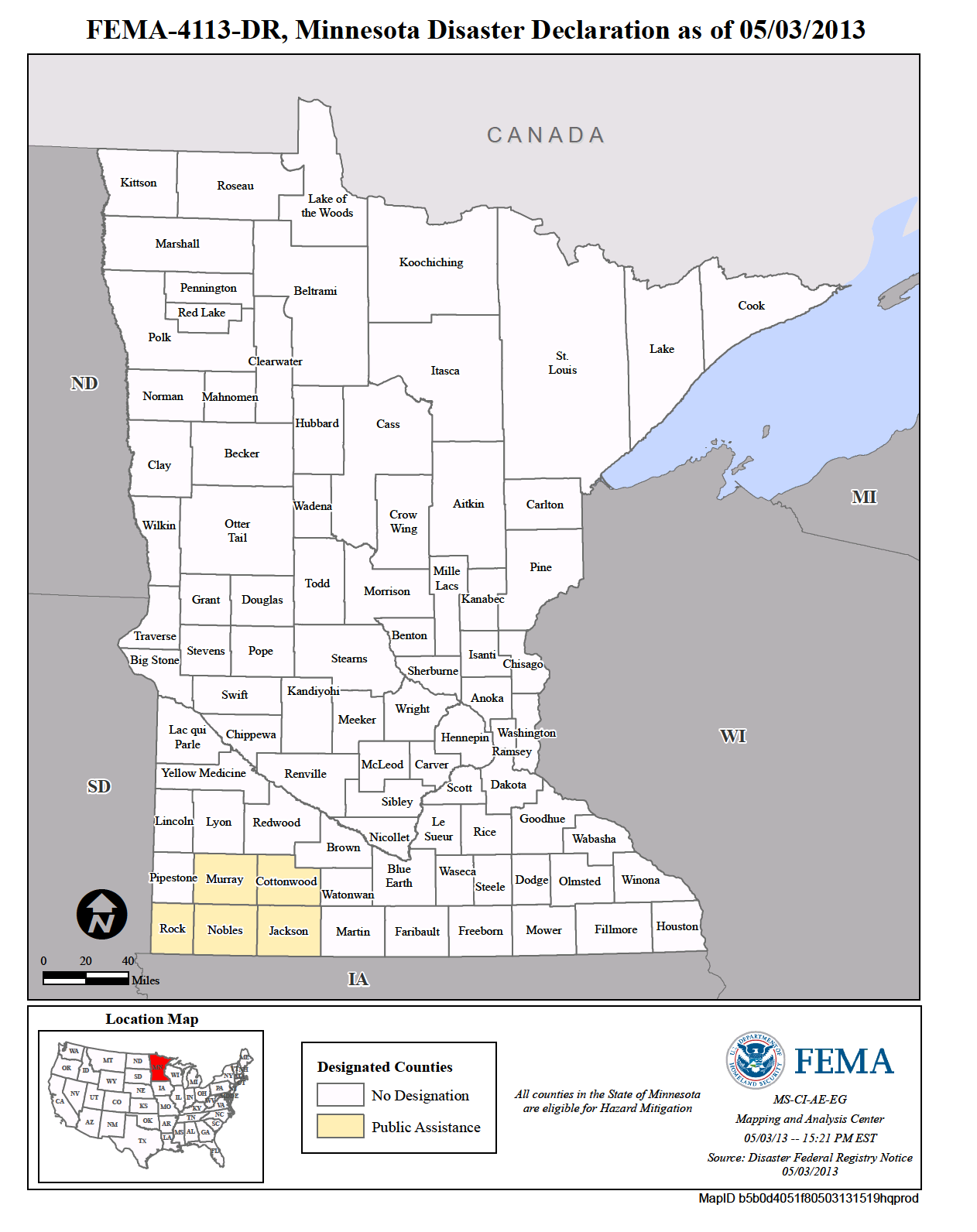Map of Minnesota