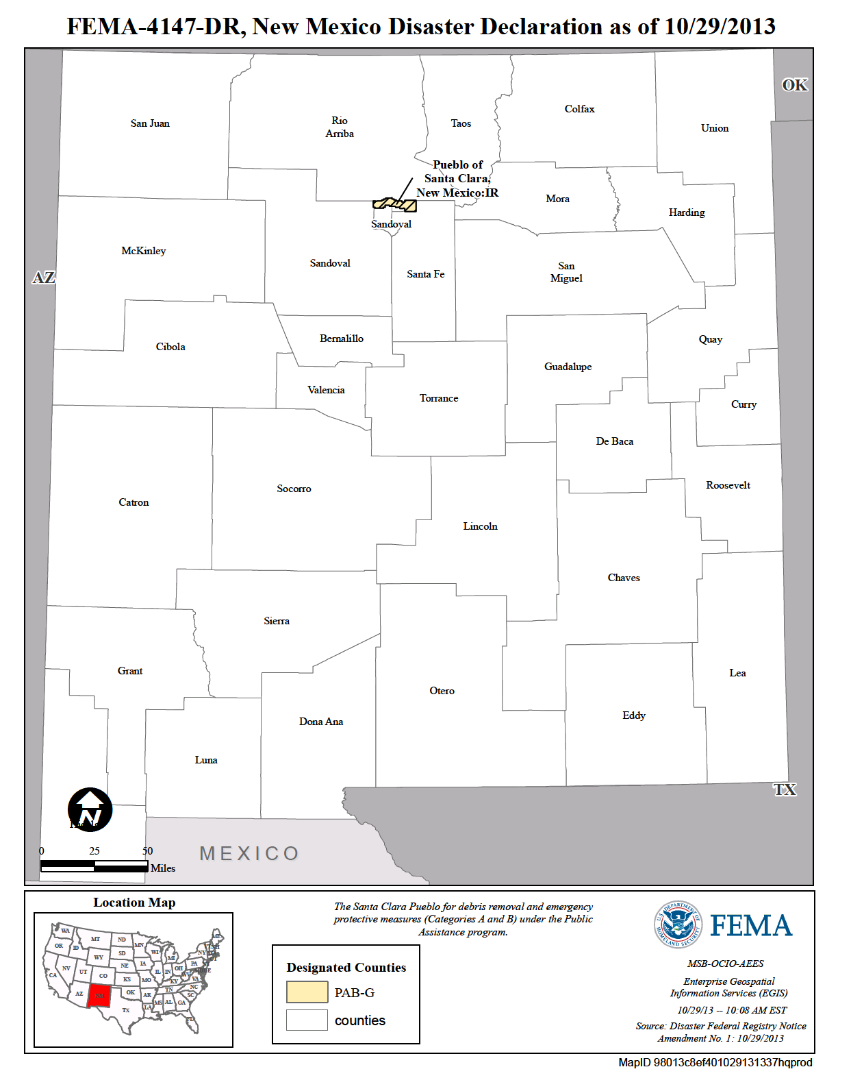 Map of New Mexico