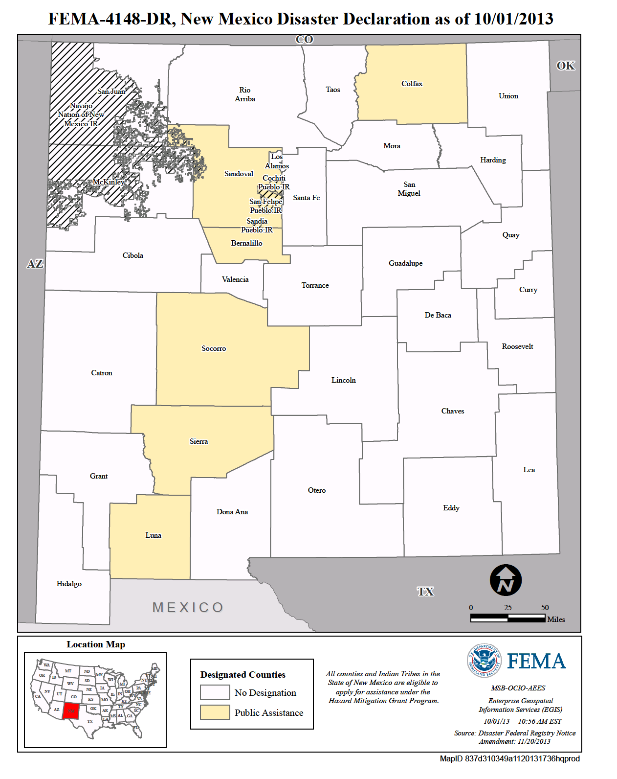 Map of New Mexico