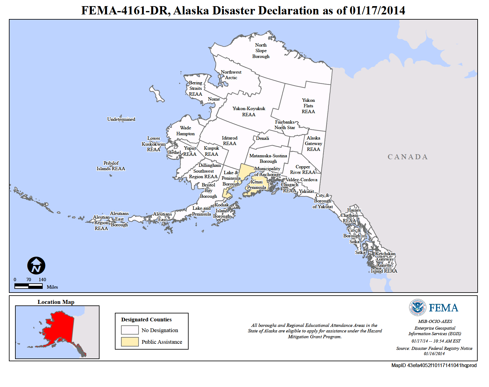 Map of Alaska