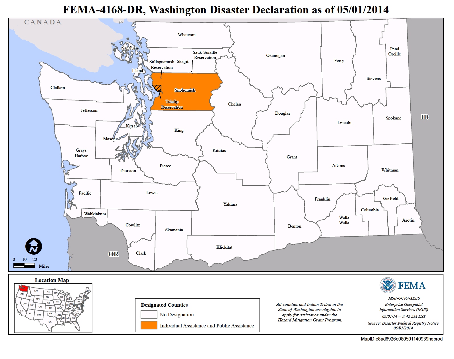 Washington Flooding and Mudslides (DR4168) FEMA.gov