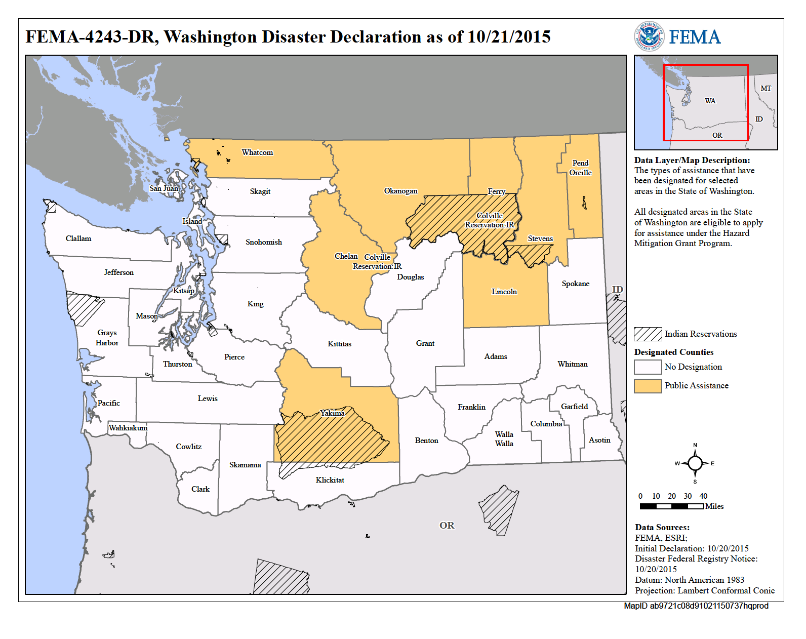 Map of Washington