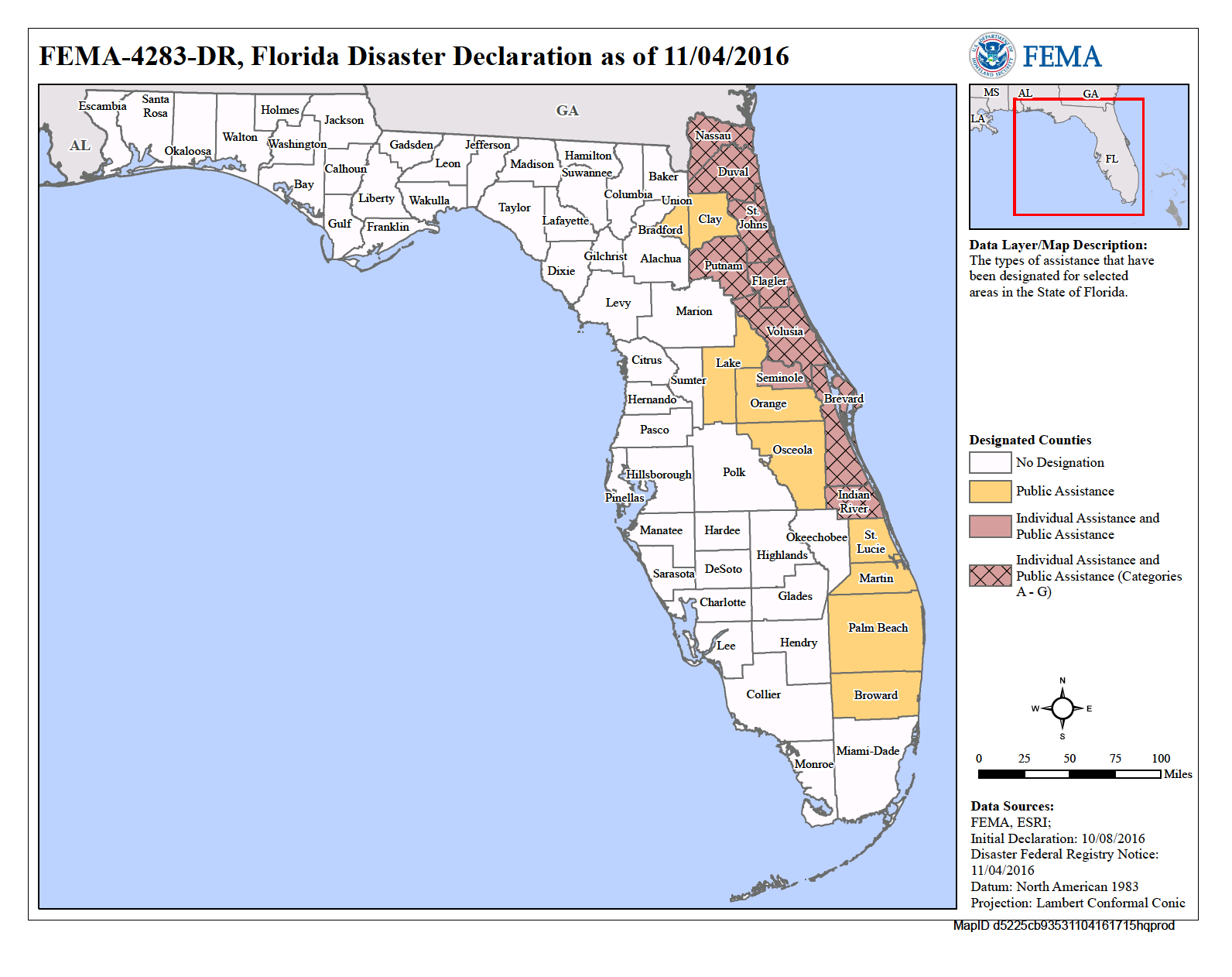 Florida Hurricane Matthew Dr 4283 Fema Gov