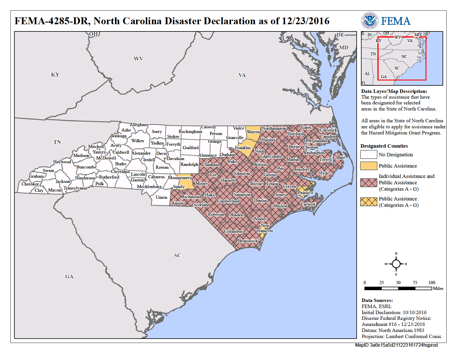 Map of North Carolina