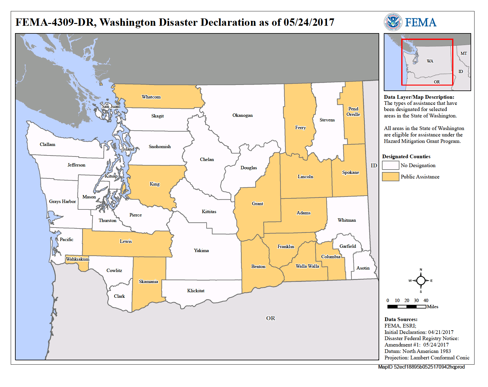 Washington State Flood Maps Designated Areas | Fema.gov