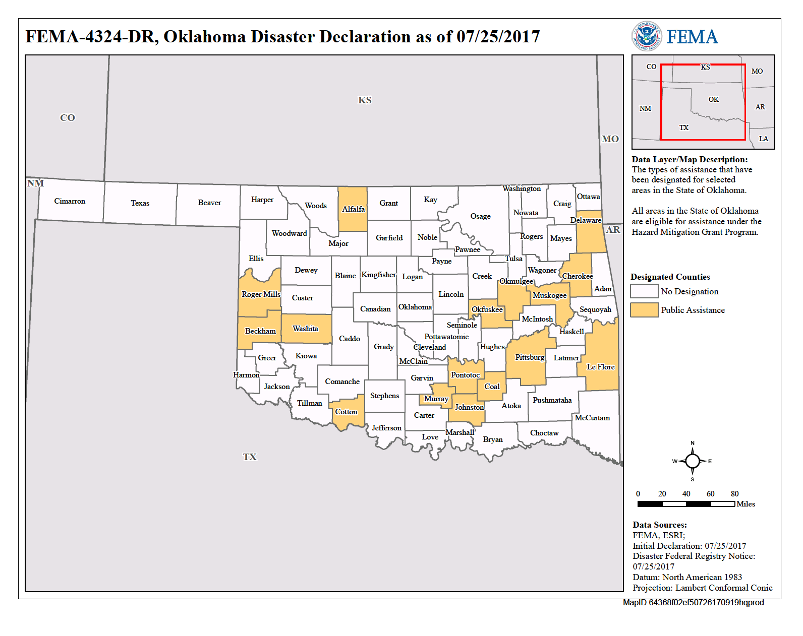 Oklahoma Severe Storms, Tornadoes, Straight-line Winds, And Flooding (DR-4324) | FEMA.gov1592 x 1262