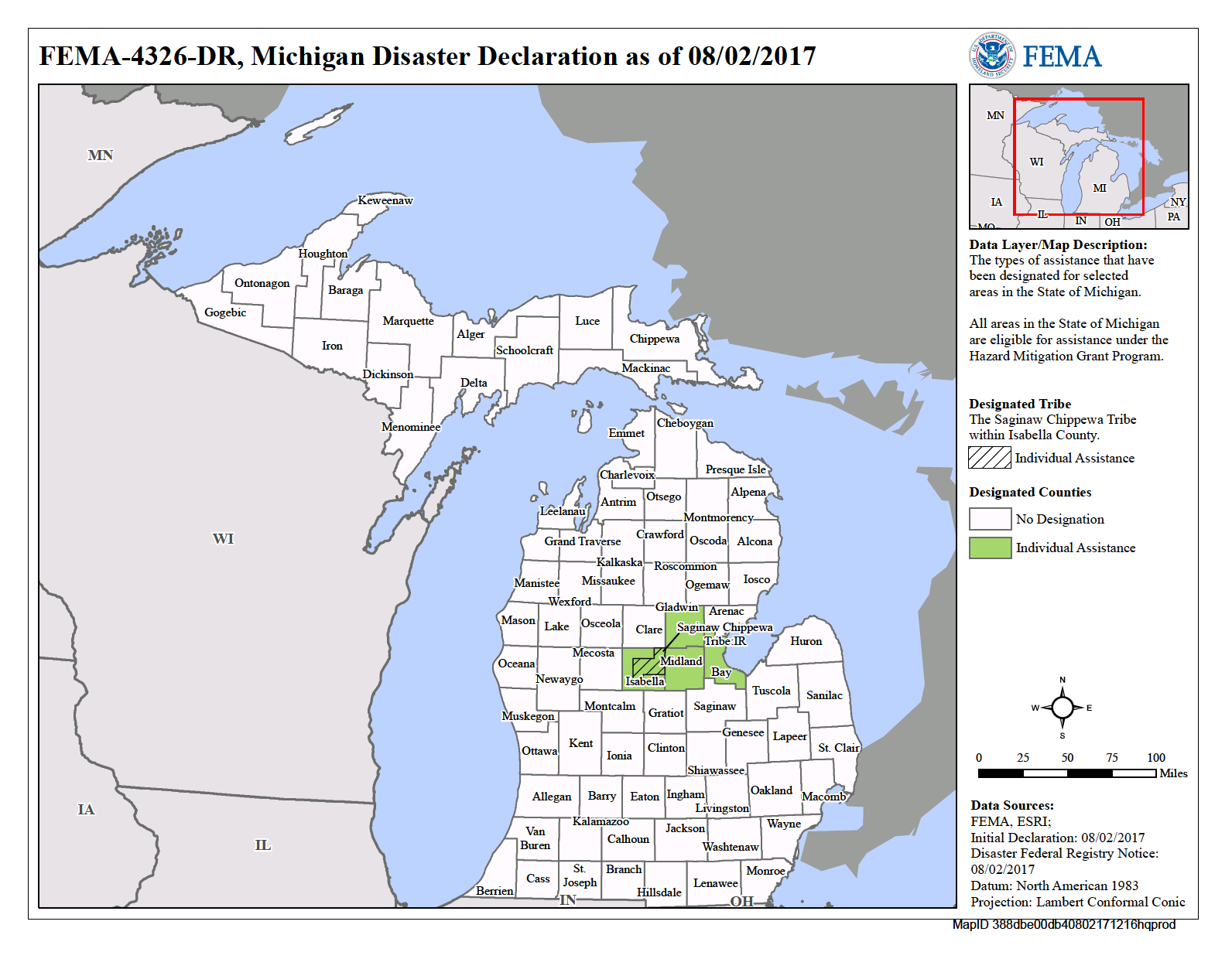 Map of Michigan