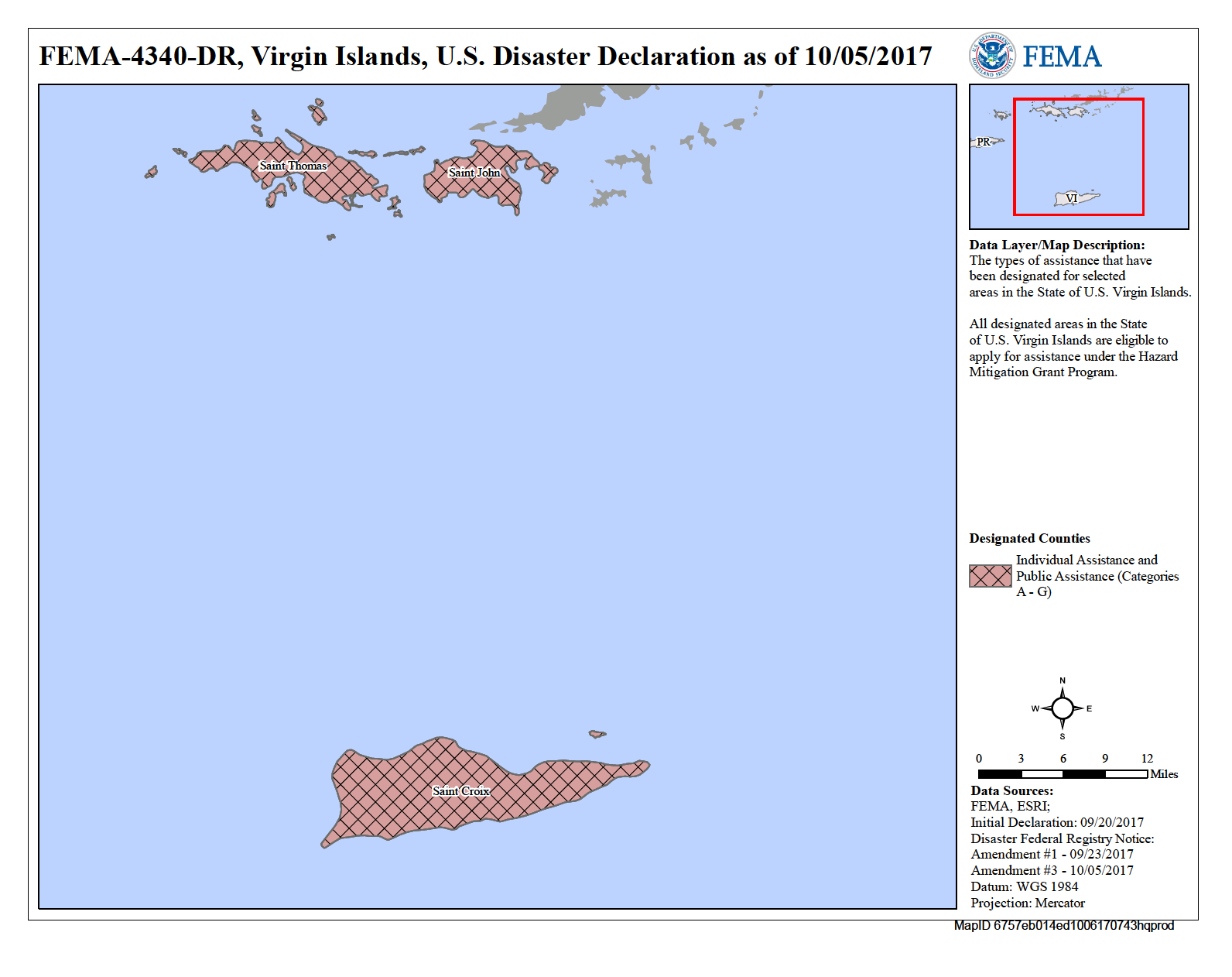 Map of Virgin Islands