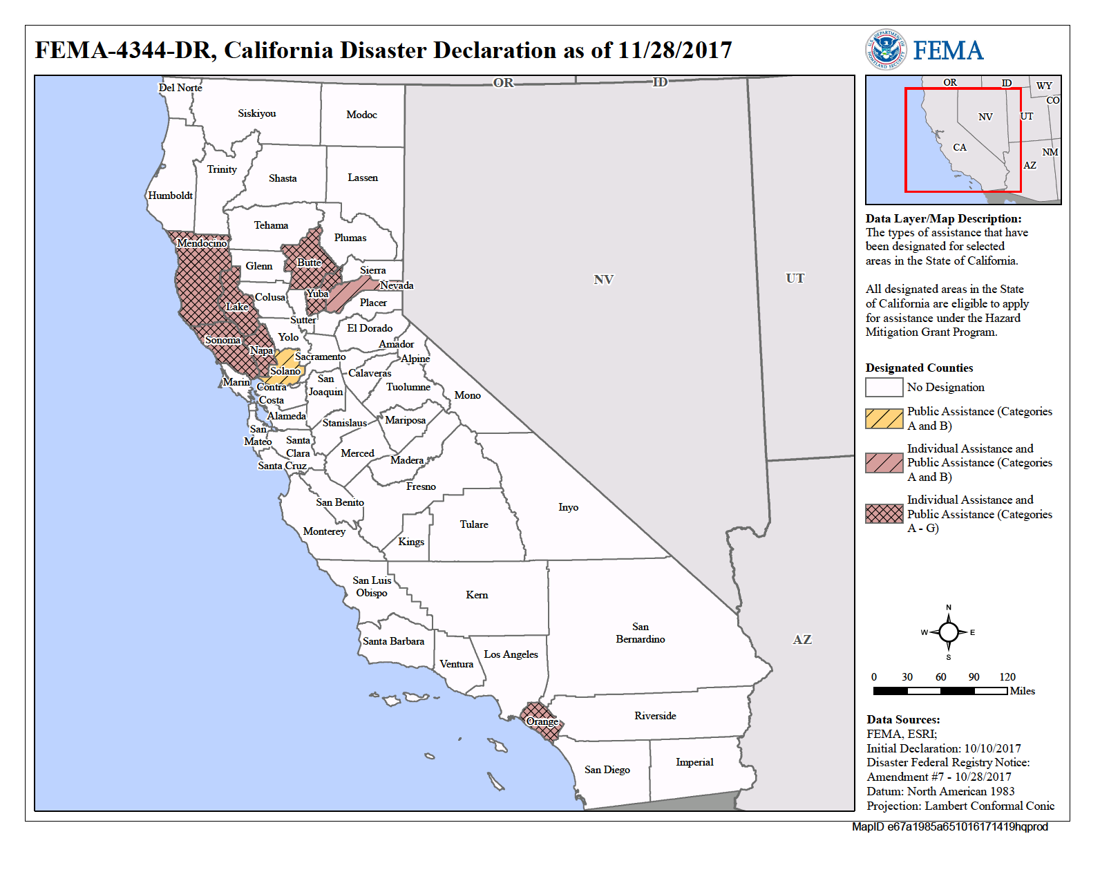 Map of California