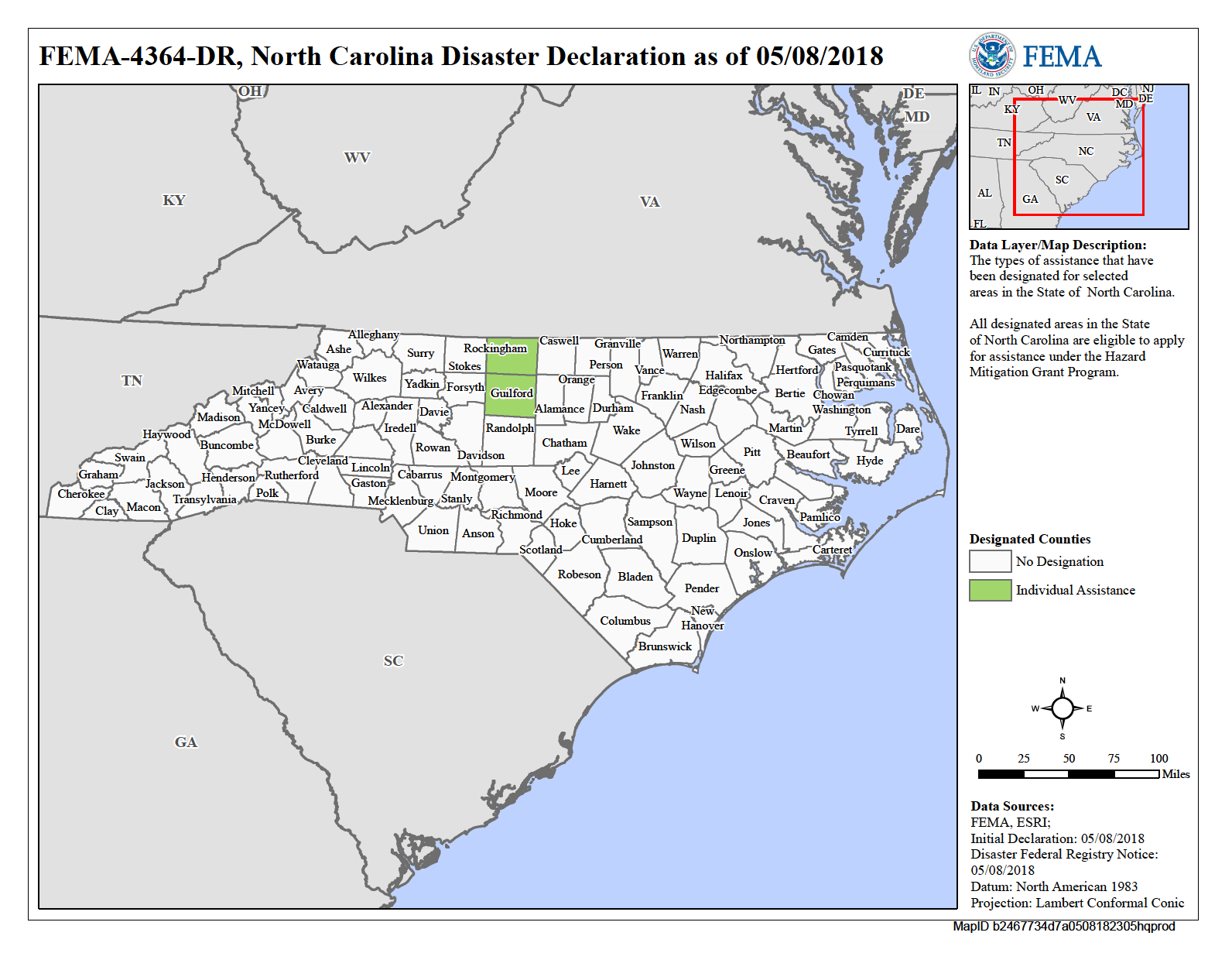 Map of North Carolina