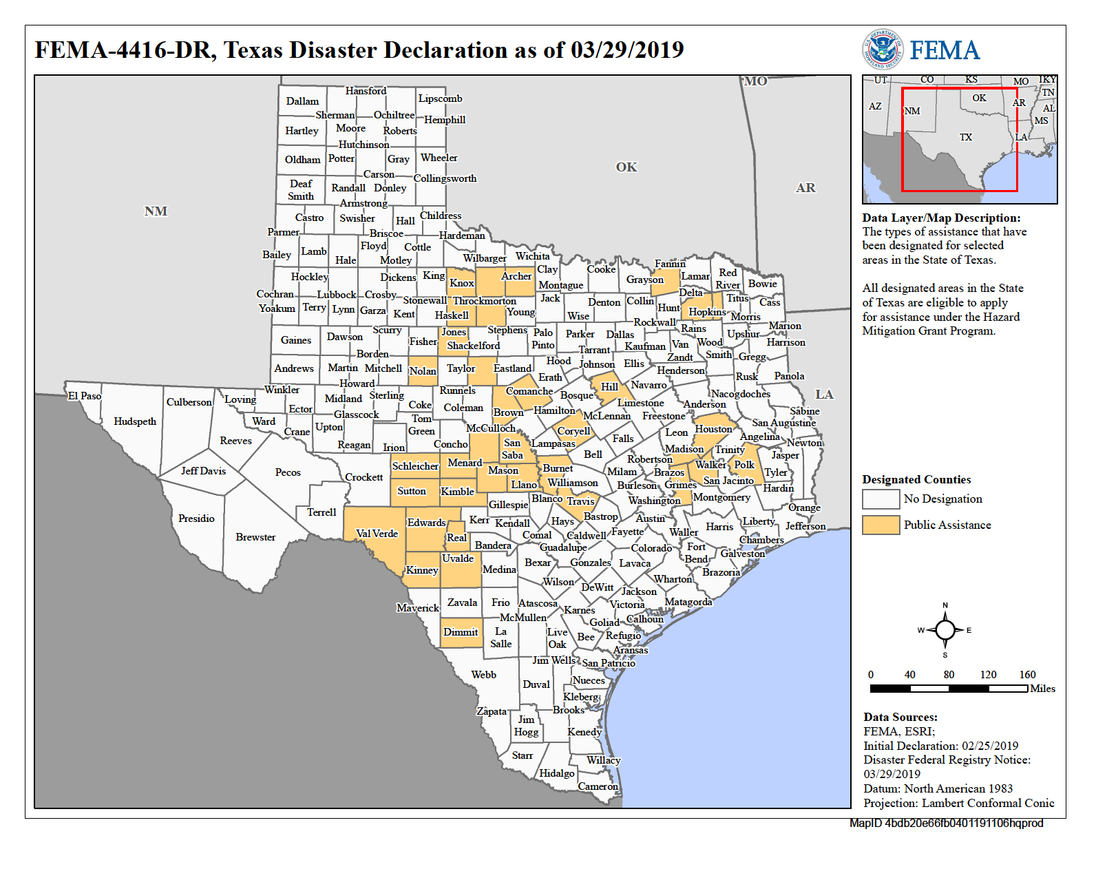Texas Declared Disasters and disaster resources provided by homeowners