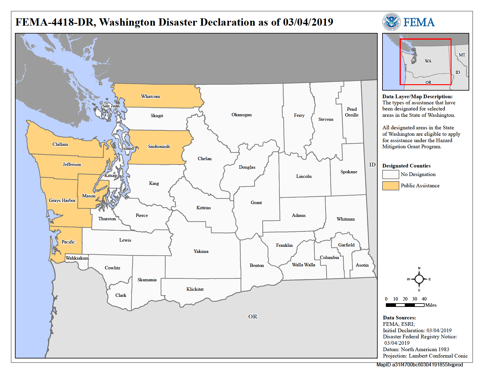 Map of Washington