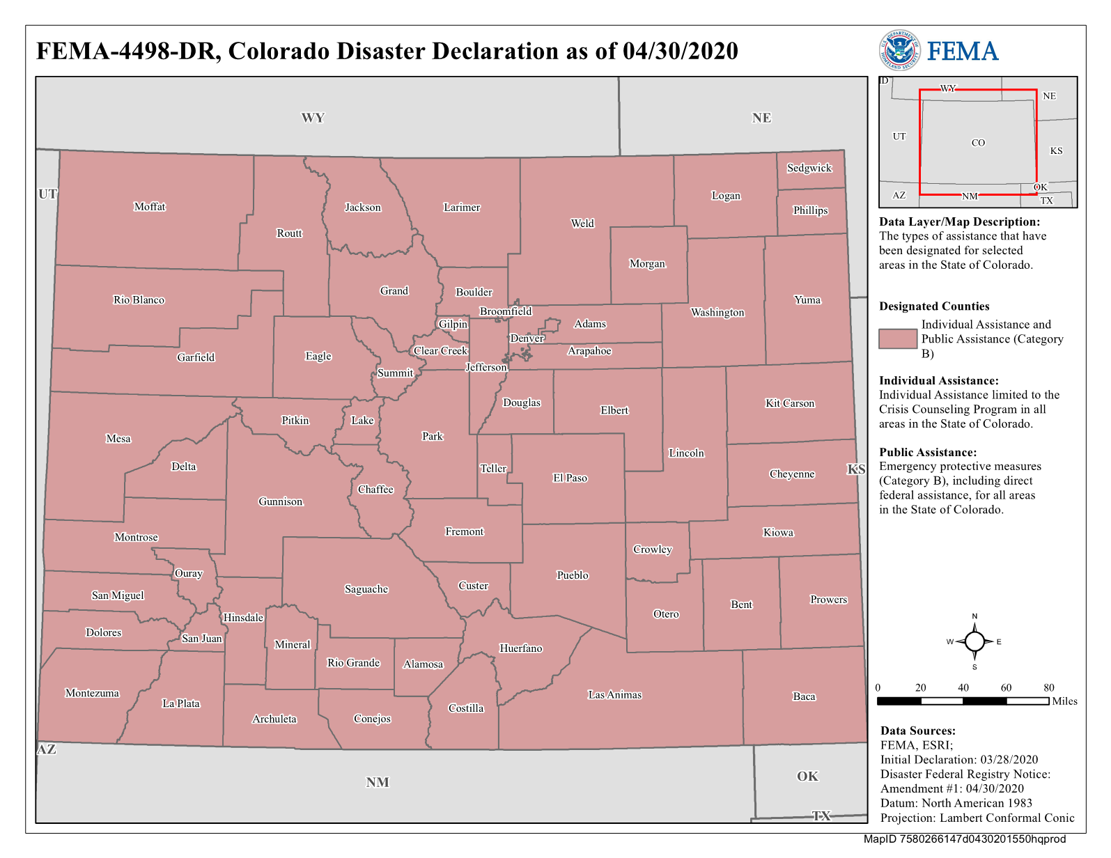 Map of Colorado