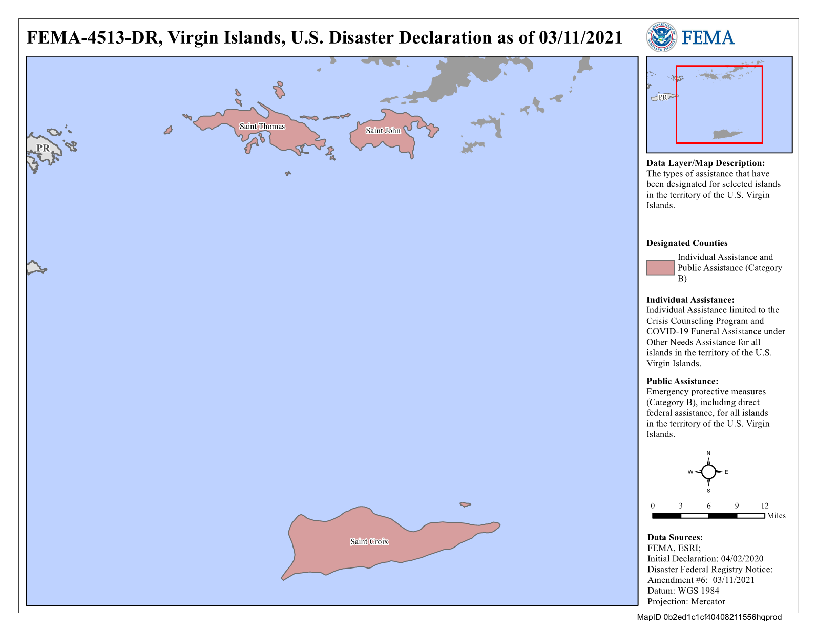 Map of Virgin Islands