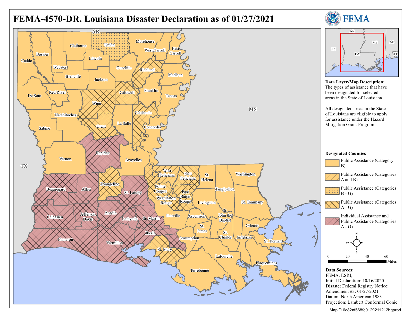 Map of Louisiana