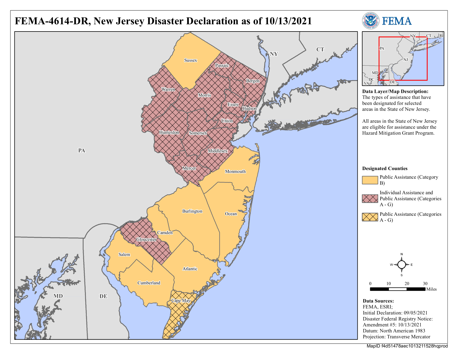 Map of New Jersey