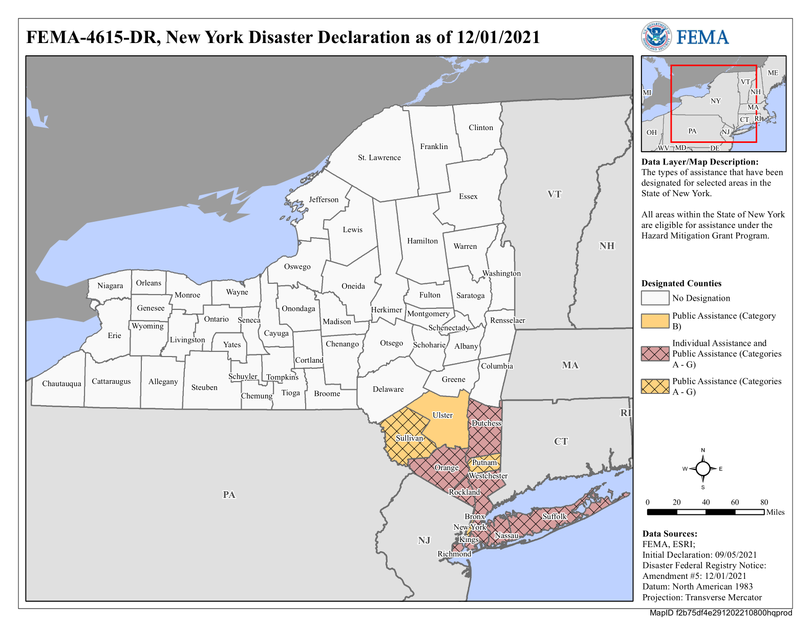 Map of New York