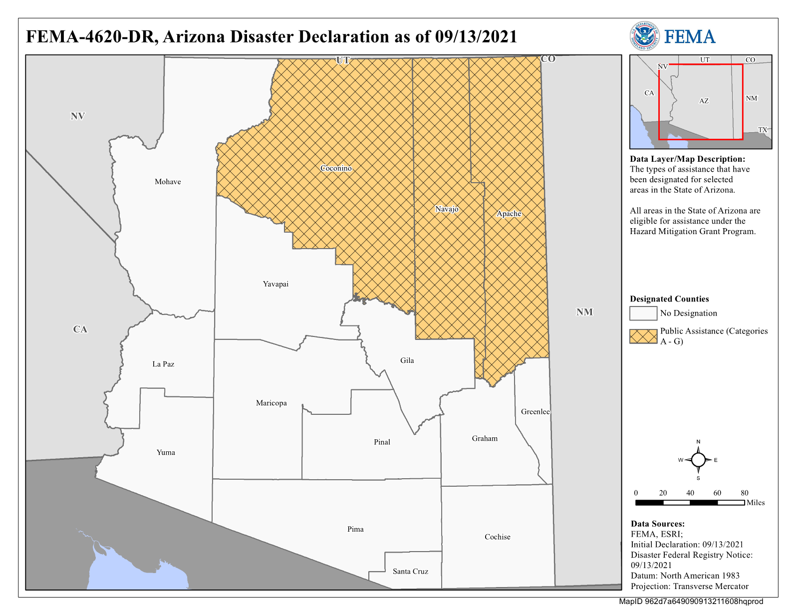 Map of Arizona