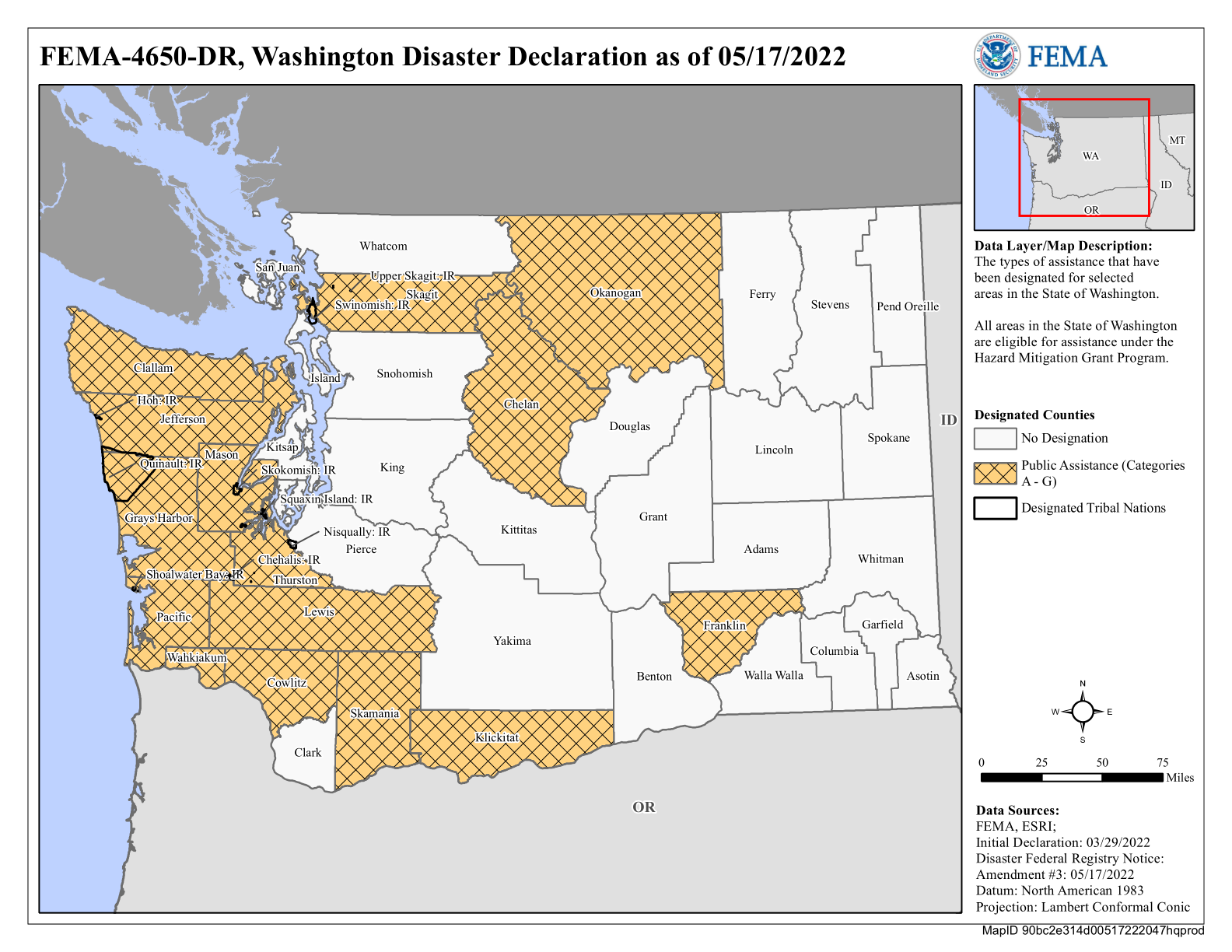 Map of Washington