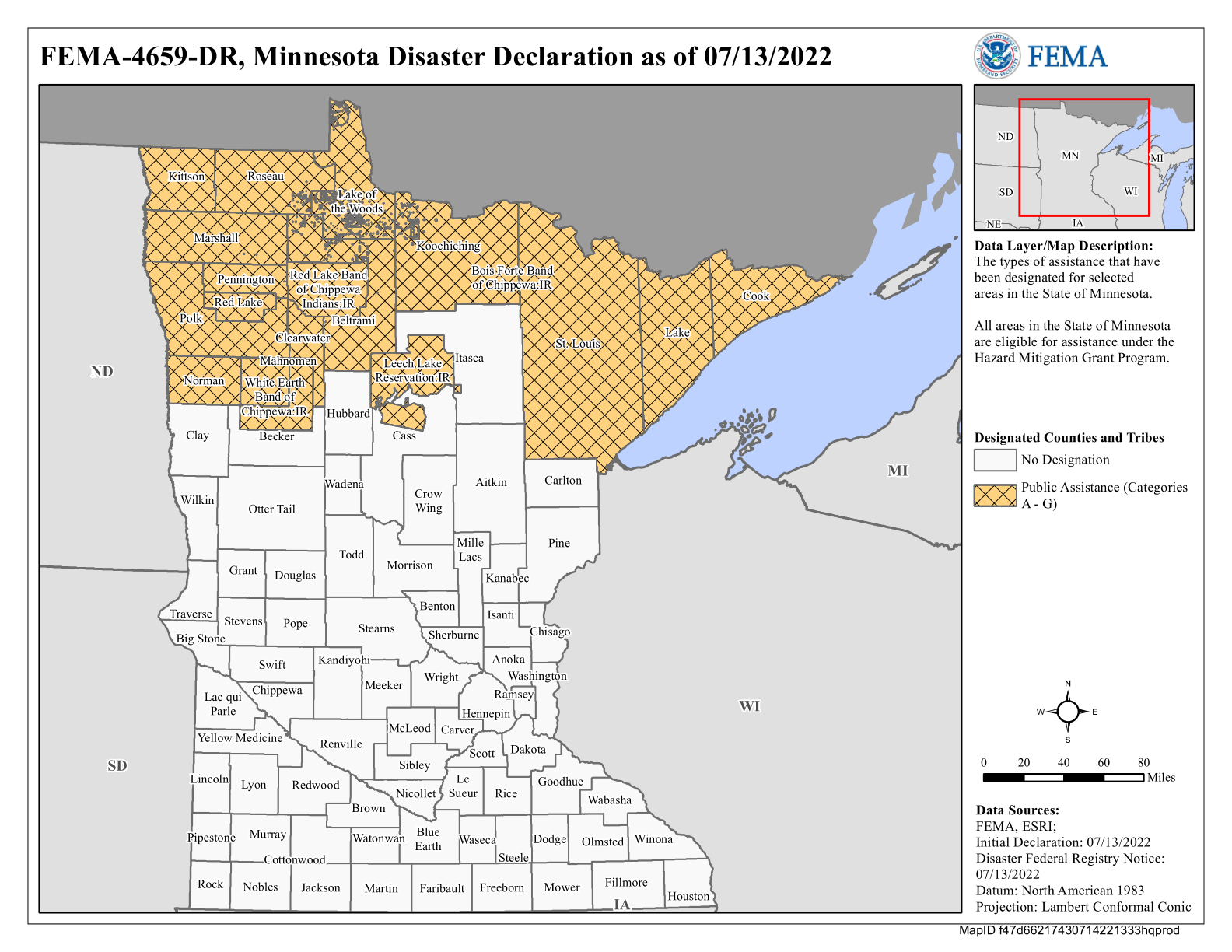 Map of Minnesota