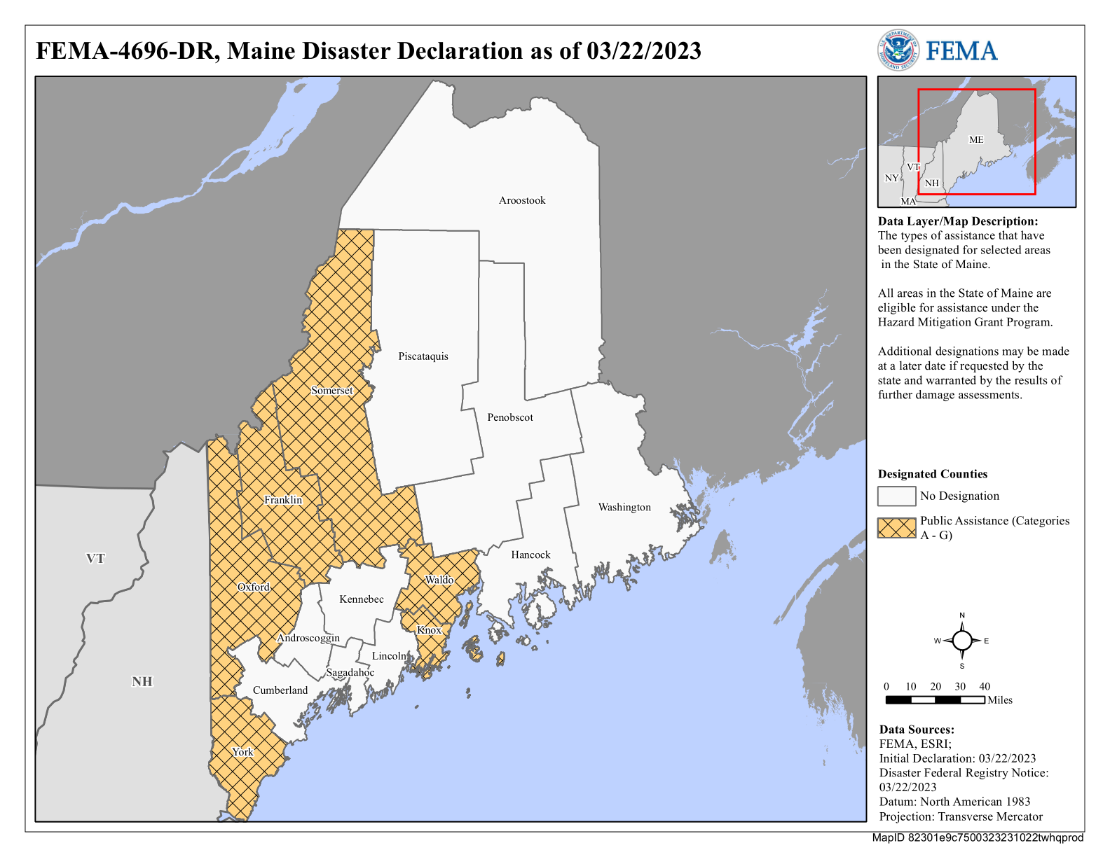 Map of Maine