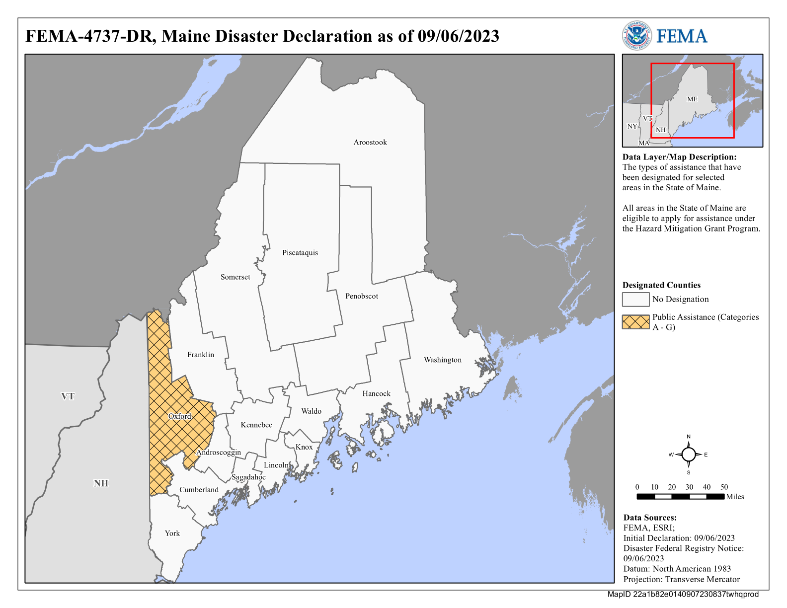 Map of Maine