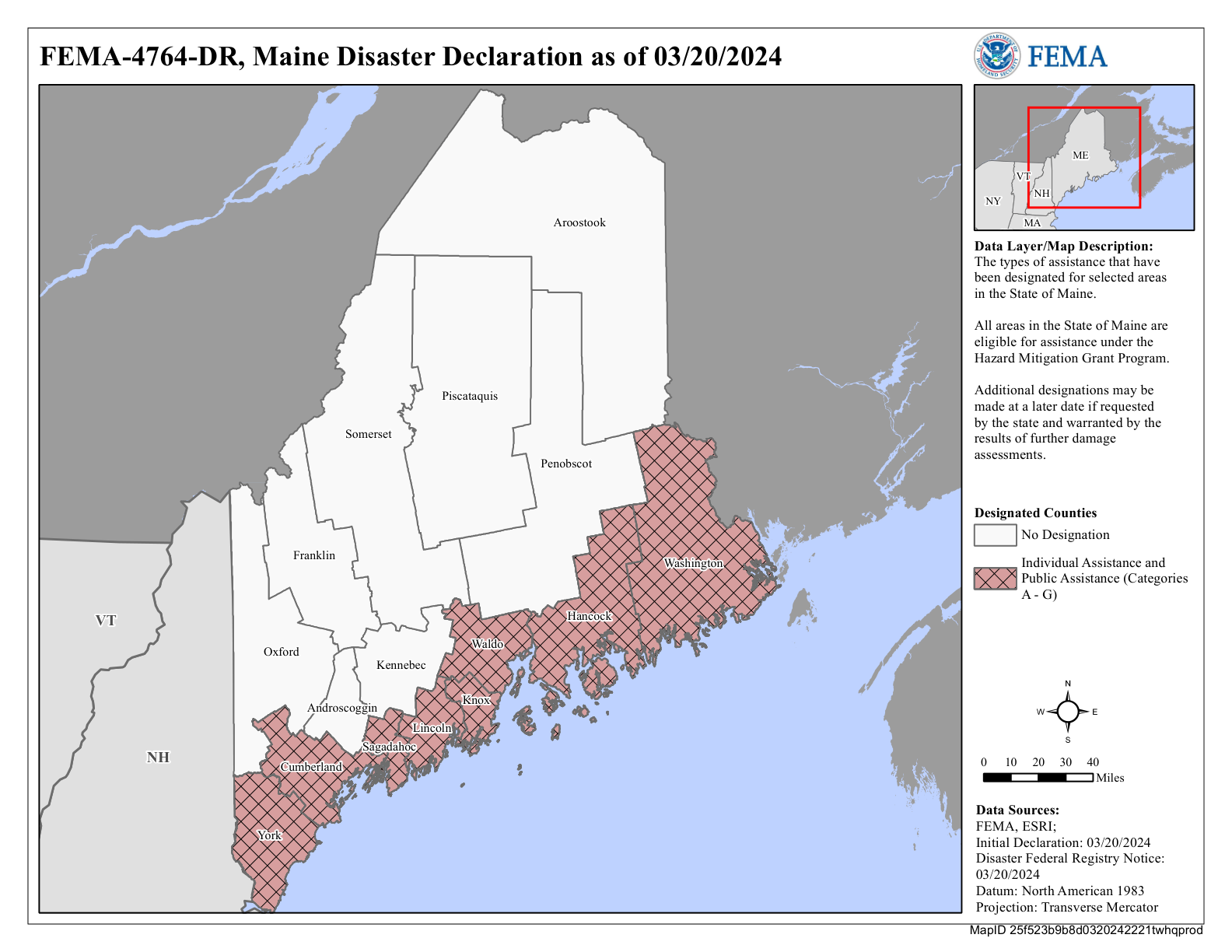 Map of Maine