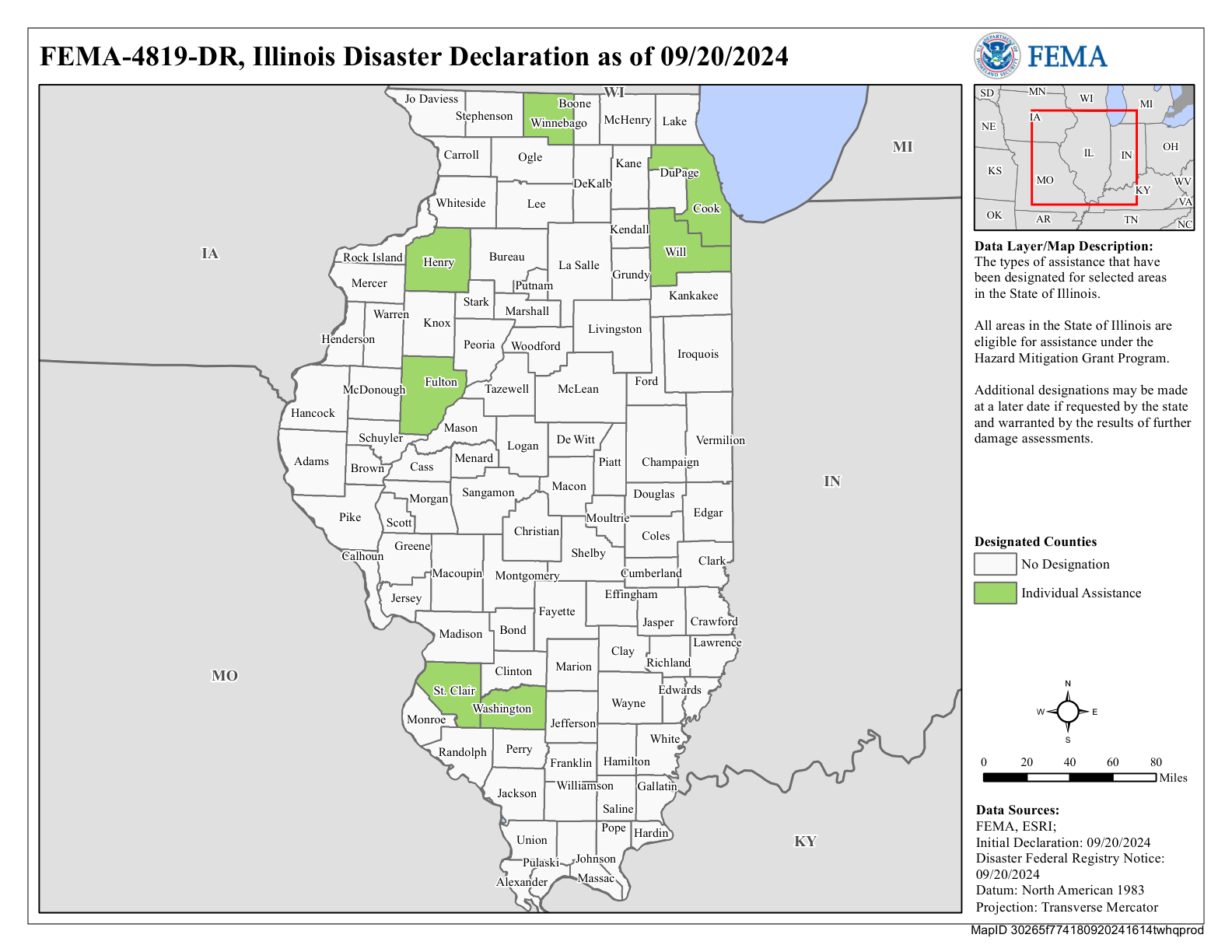 Map of Illinois