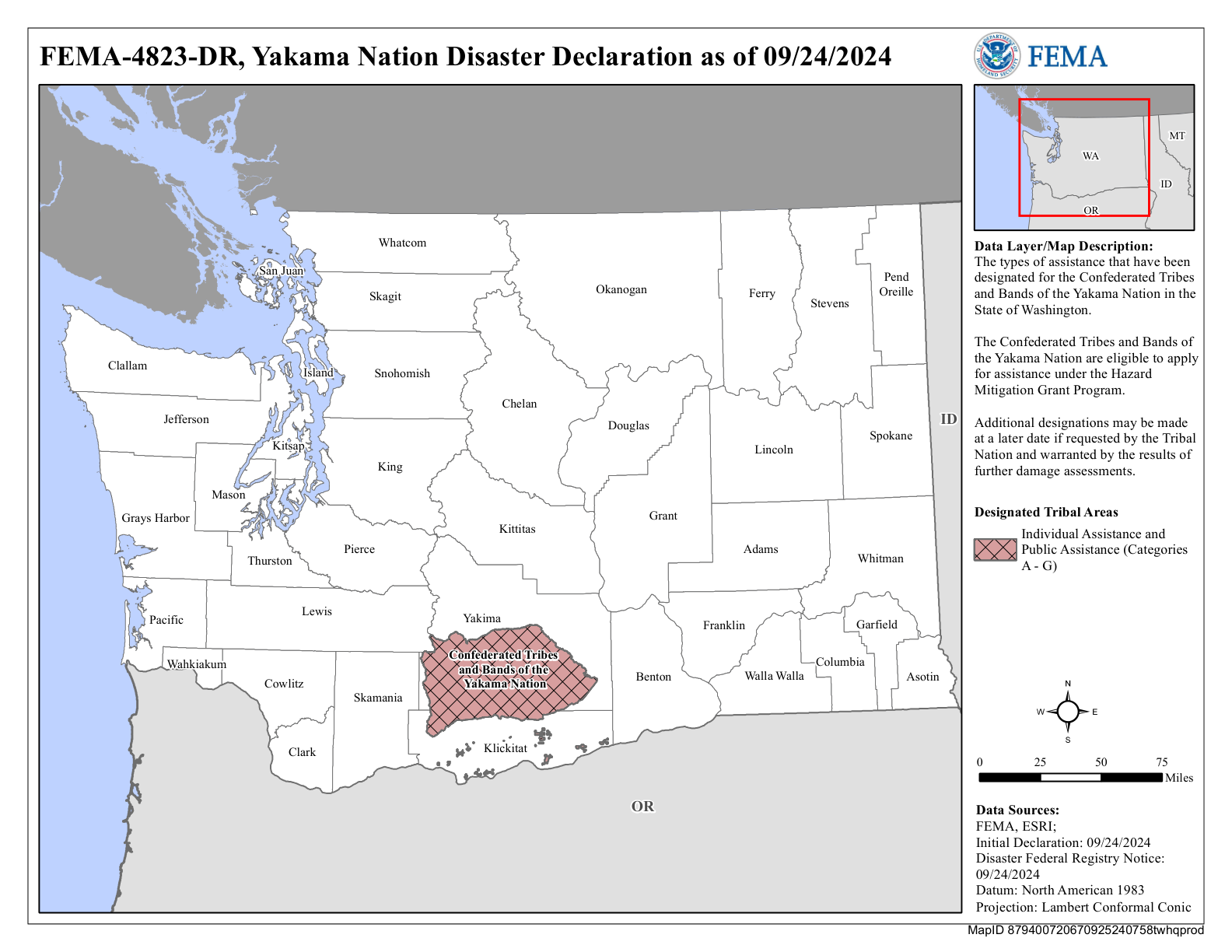 Map of Washington