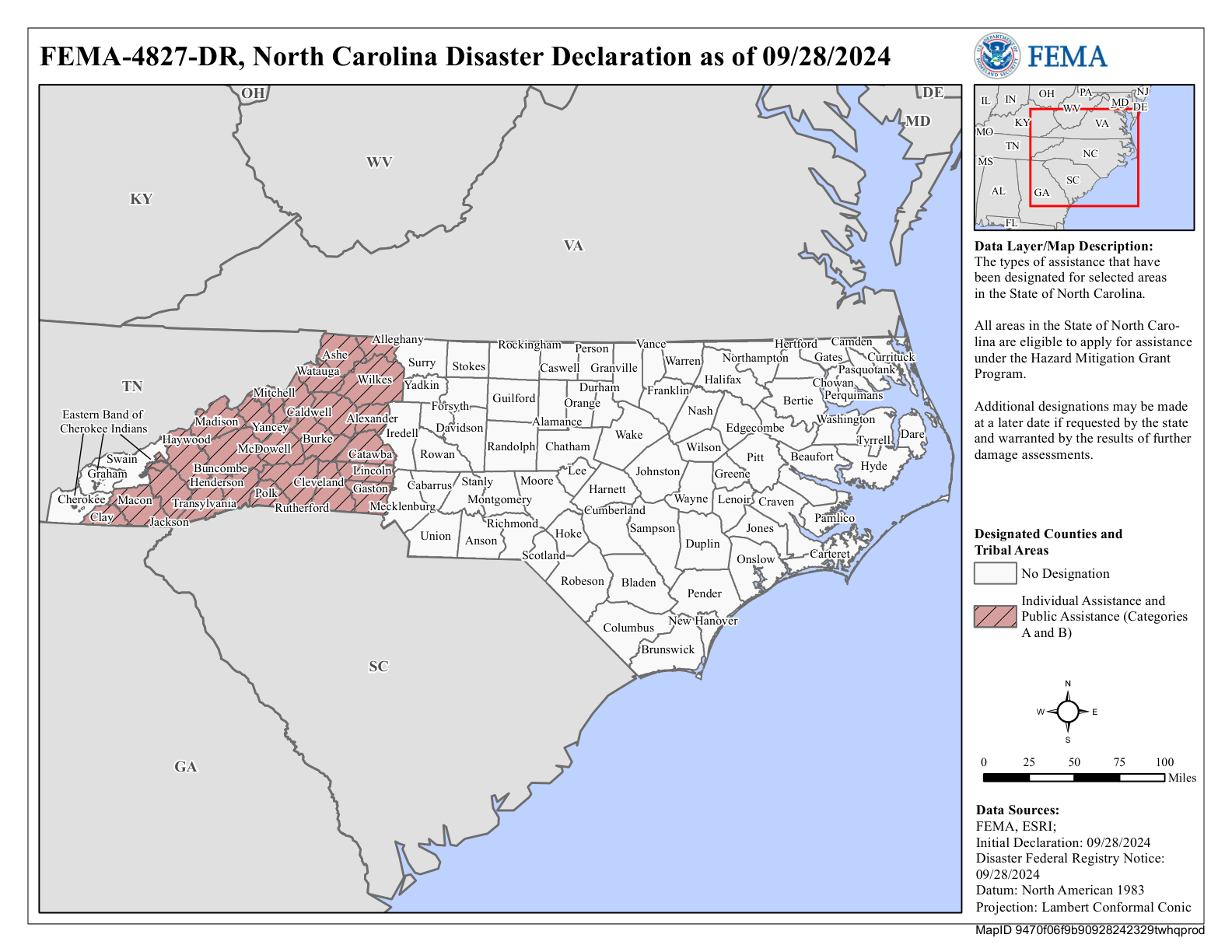 Map of North Carolina