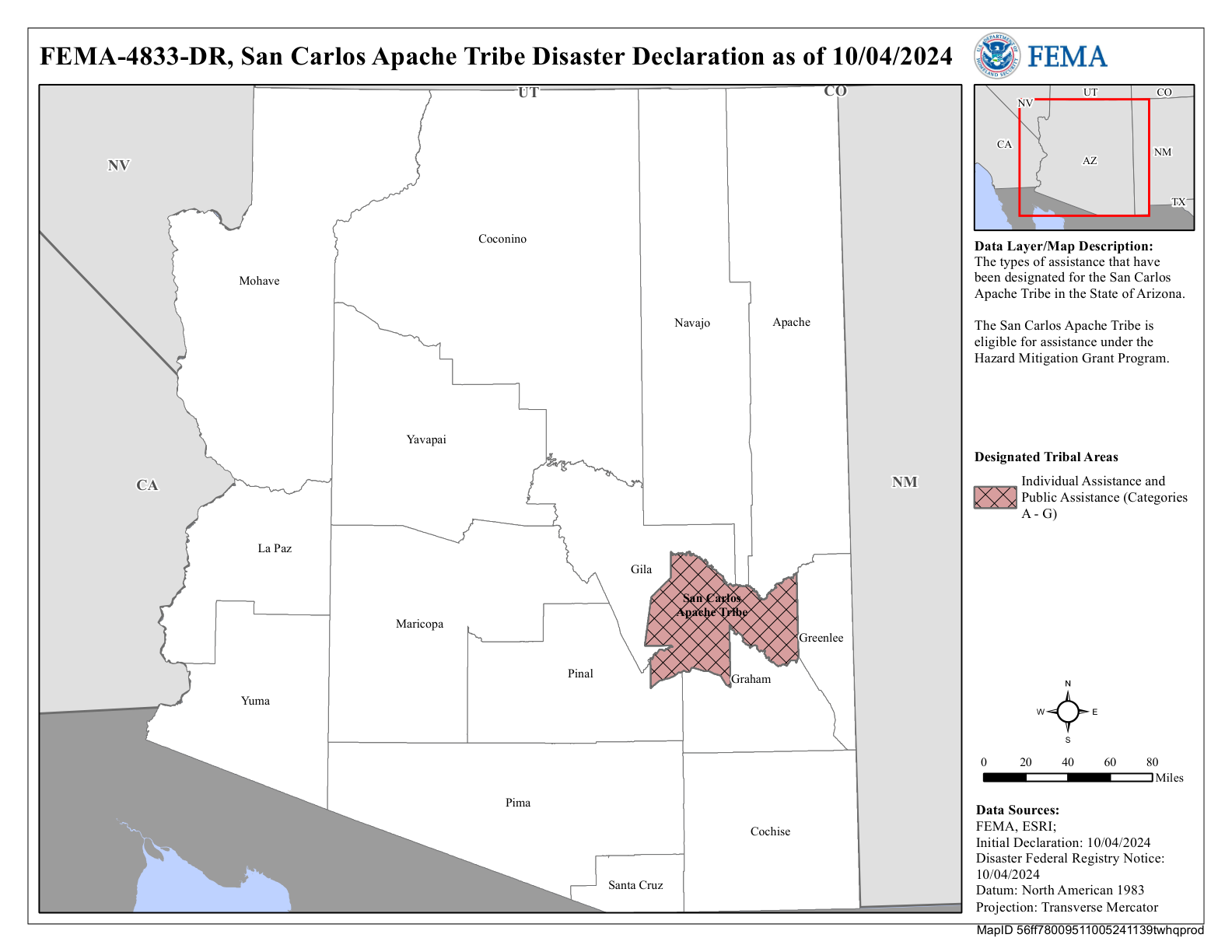 Map of Arizona